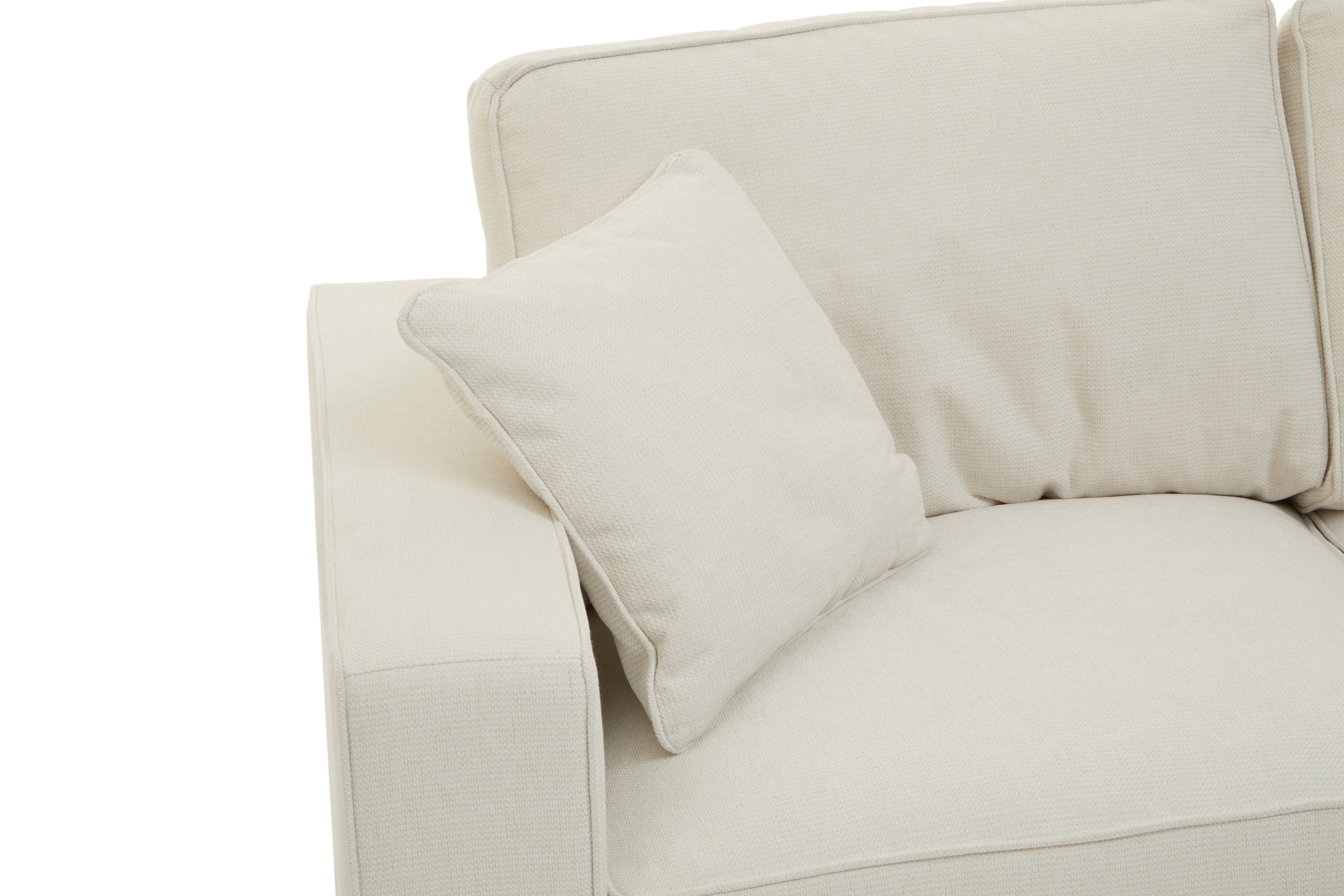 Almore Cream Fabric Sofa | 2 Seater