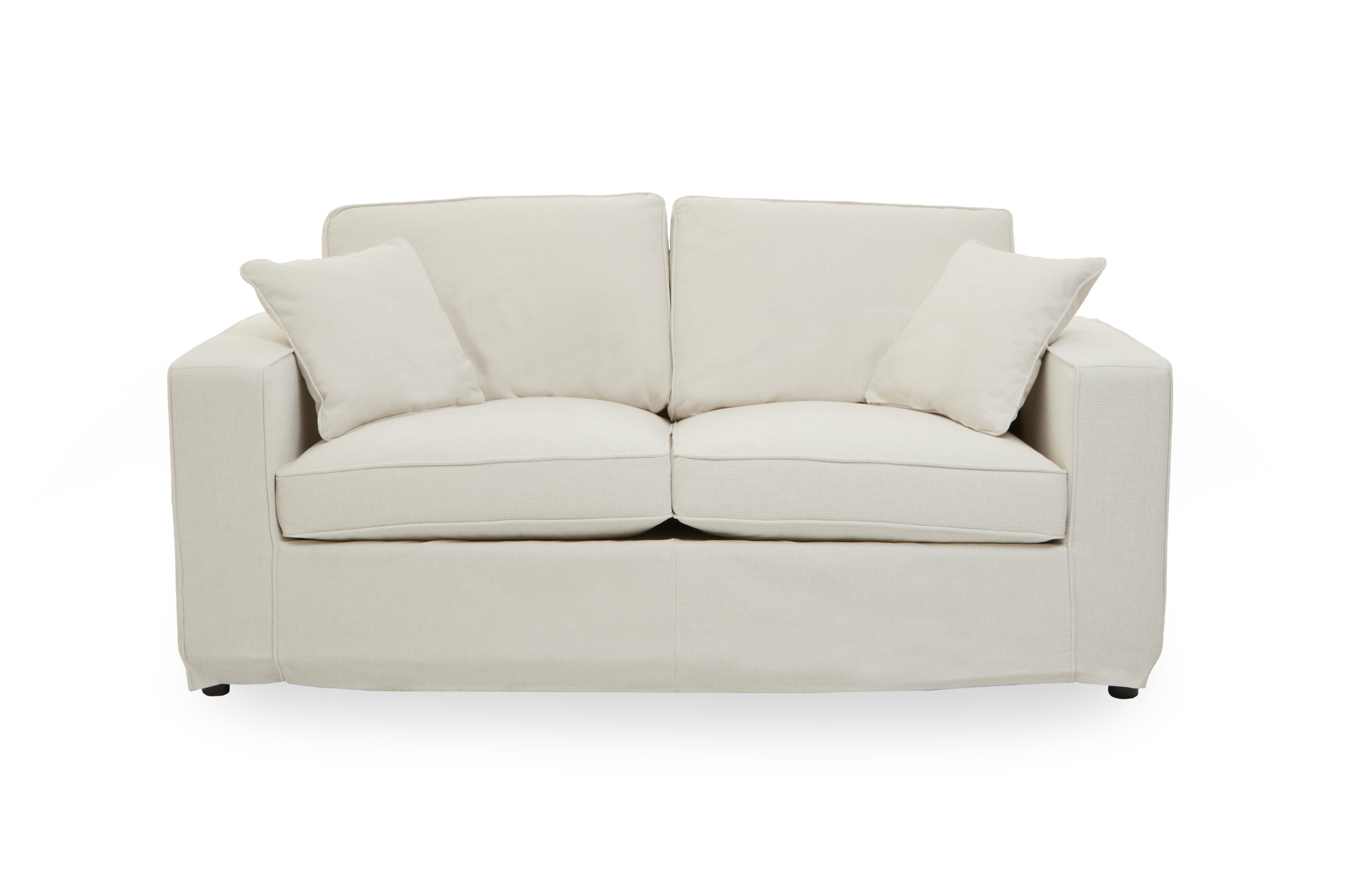 Almore Cream Fabric Sofa | 2 Seater