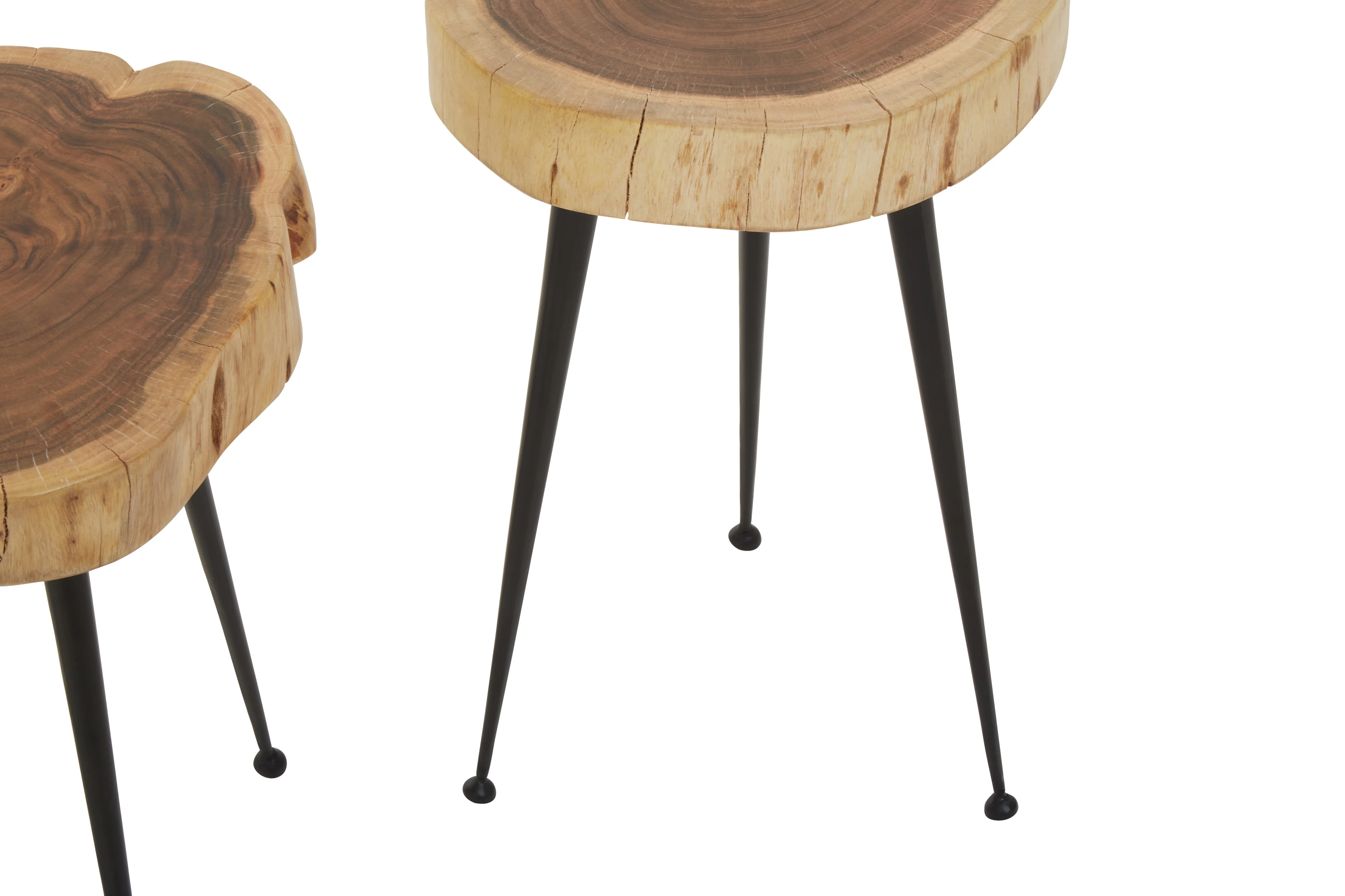 Set Of 2 Mona Natural Acacia Wood Side Tables