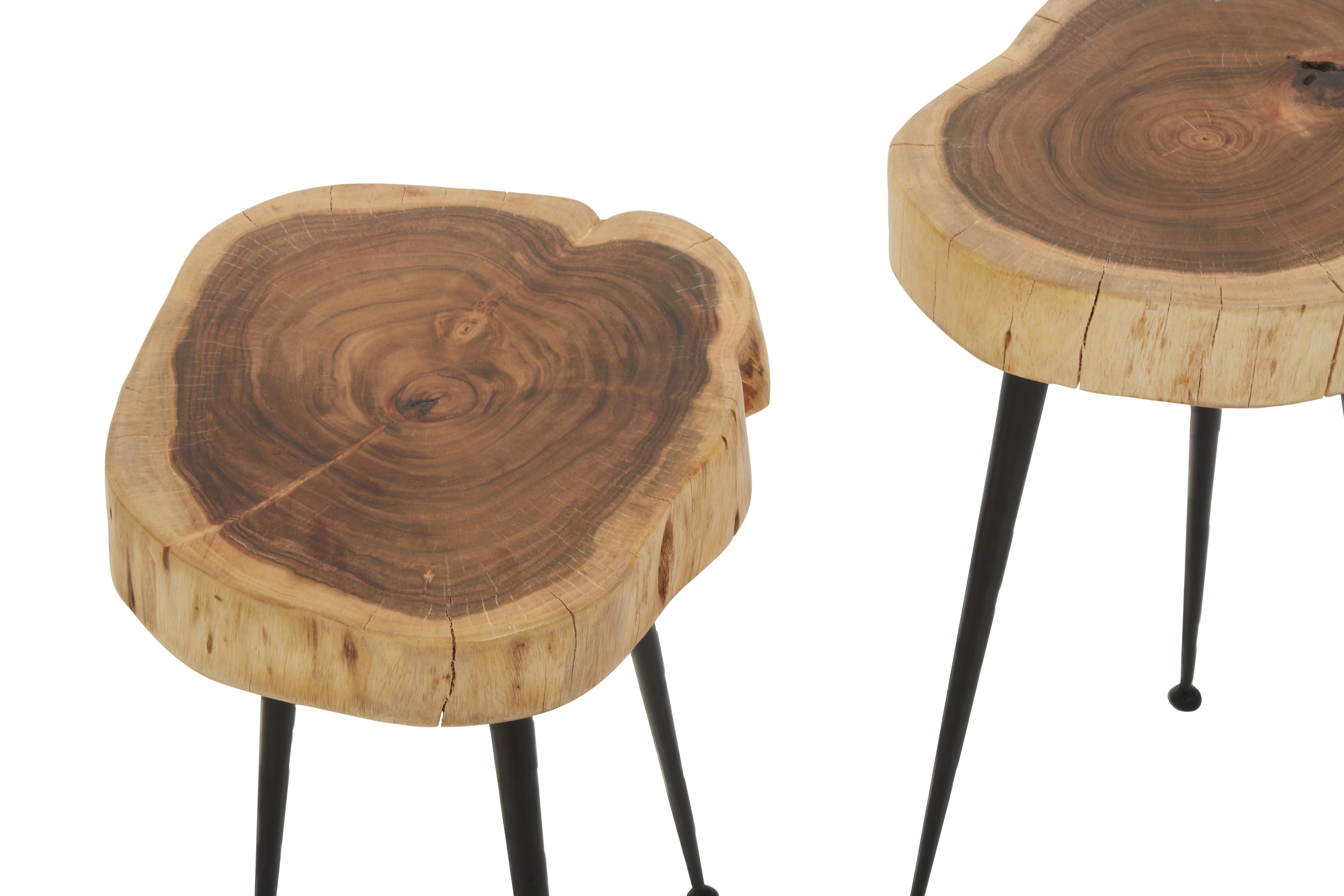 Set Of 2 Mona Natural Acacia Wood Side Tables