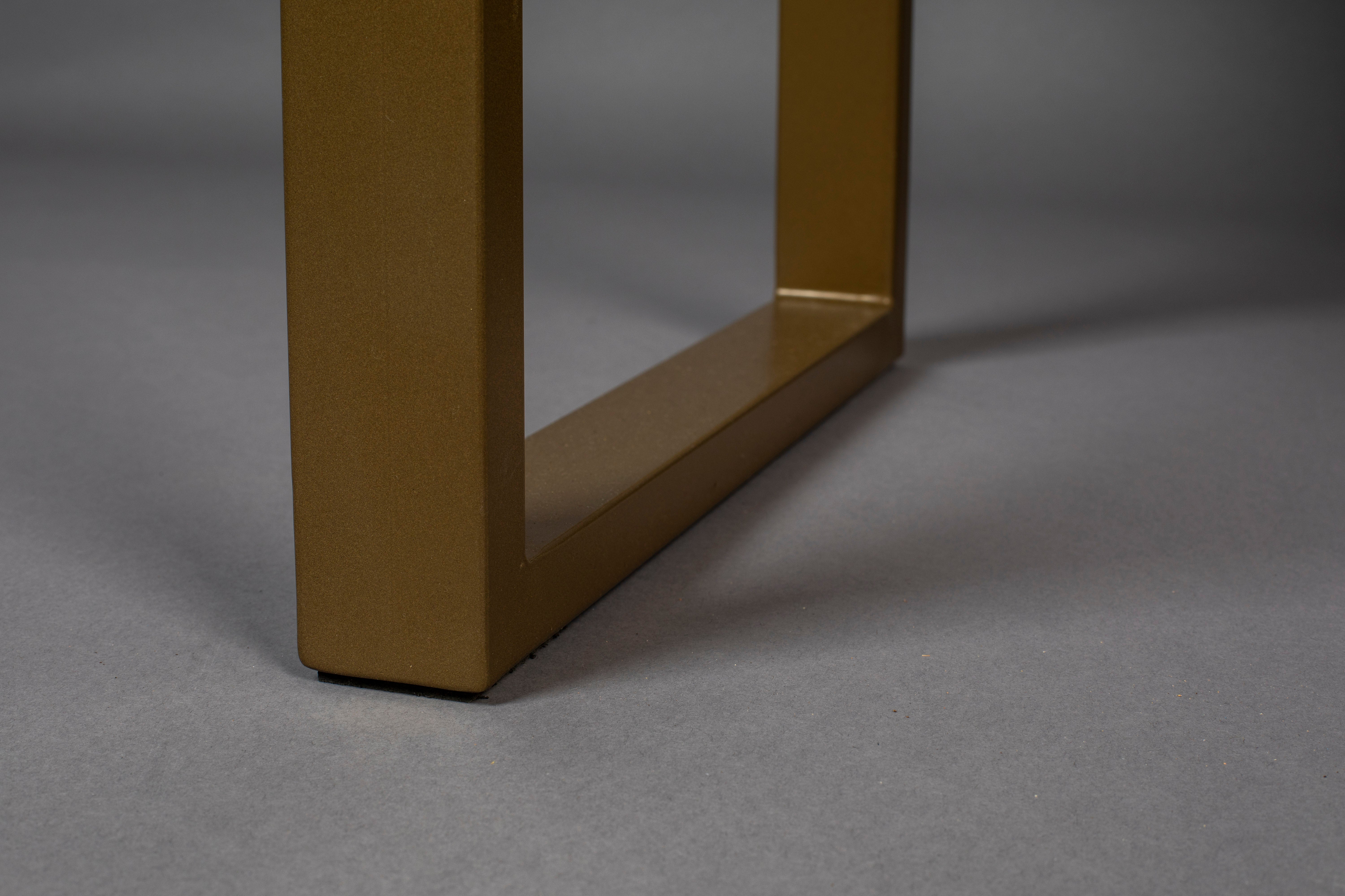 Dutchbone Volan Brass & Mango Wood Console Table