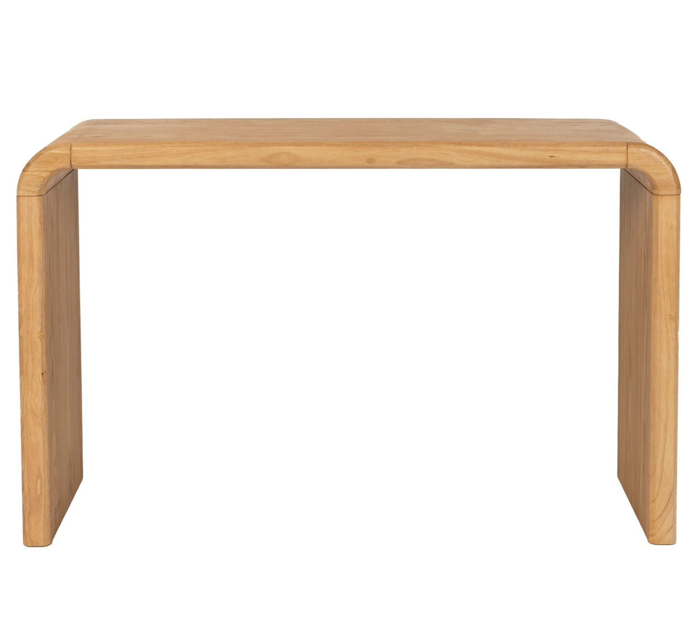 Zuiver Brave Curved Natural Oak Wood Console Table
