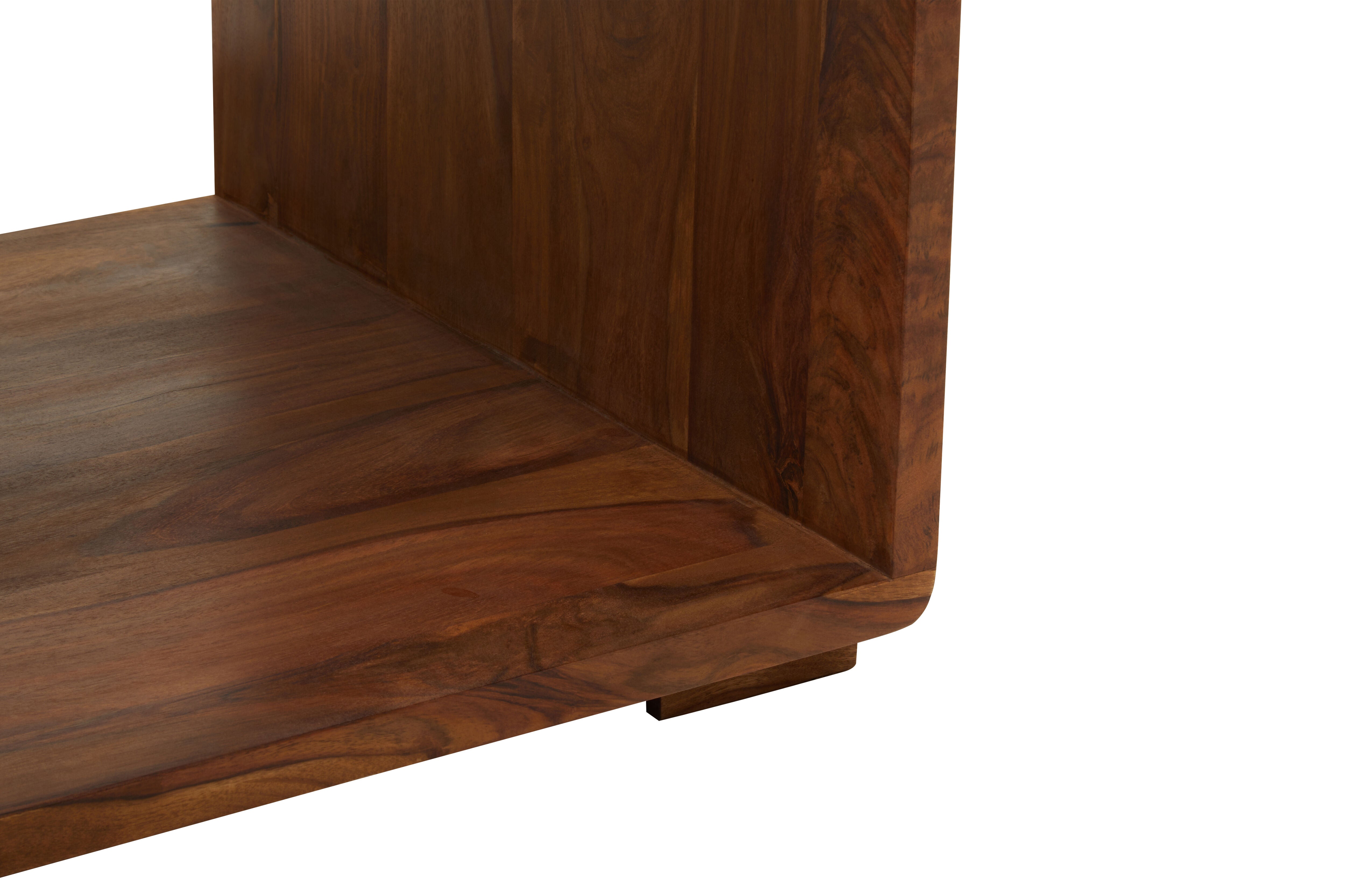 Indo Sheesham & Brown Acacia Wood Coffee Table