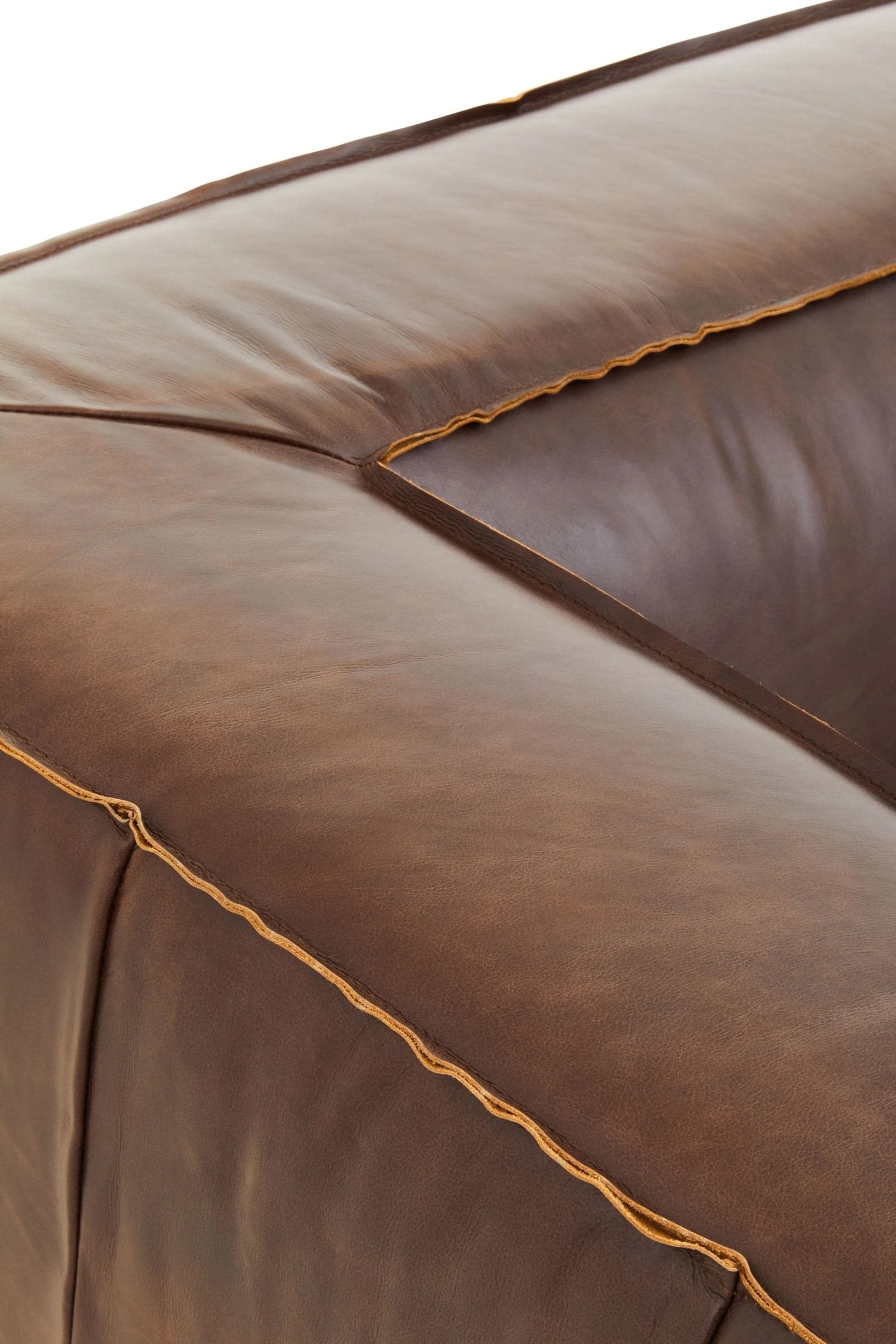 Burlington Antique Brown 2 Seater Leather Sofa