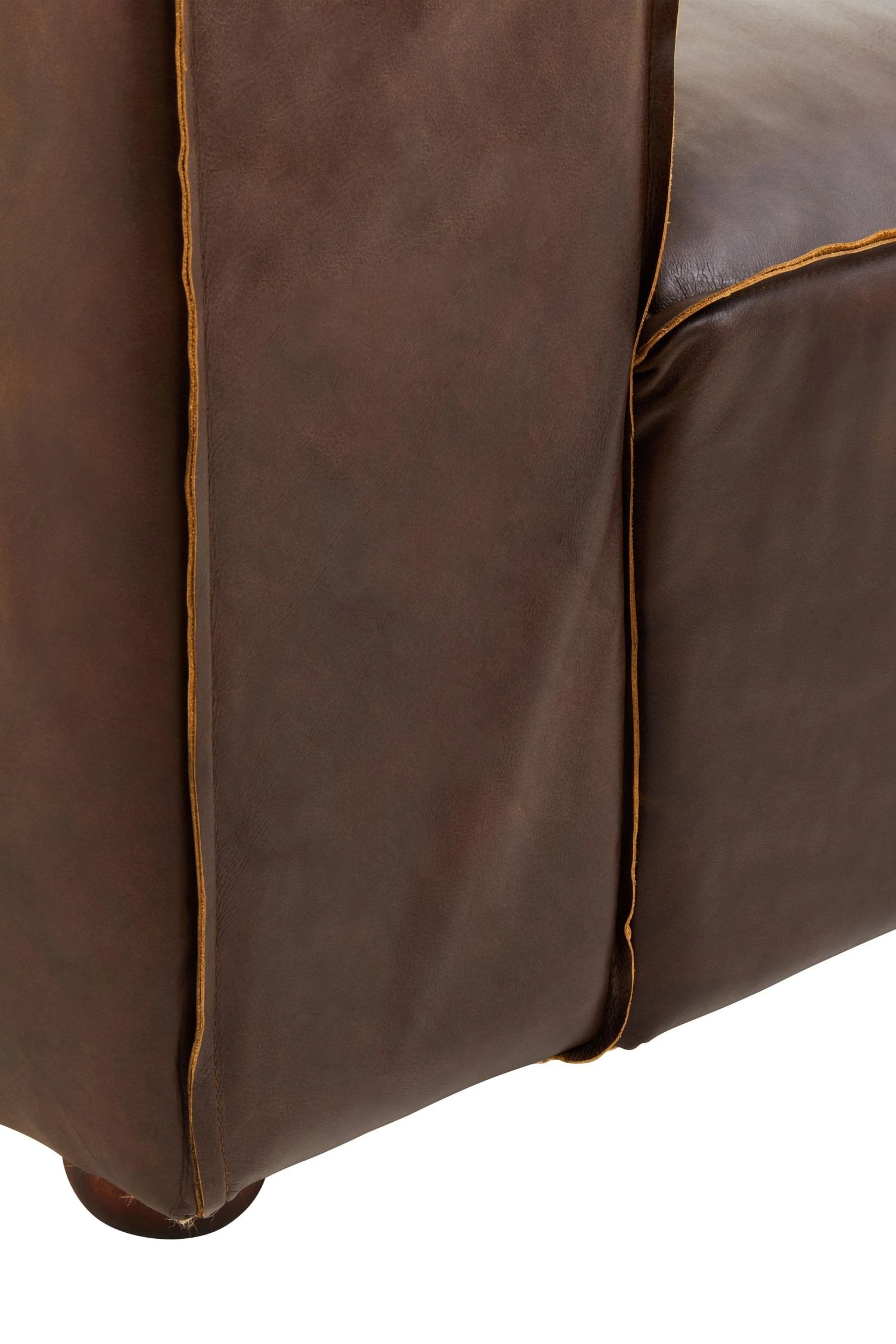 Burlington Antique Brown 2 Seater Leather Sofa