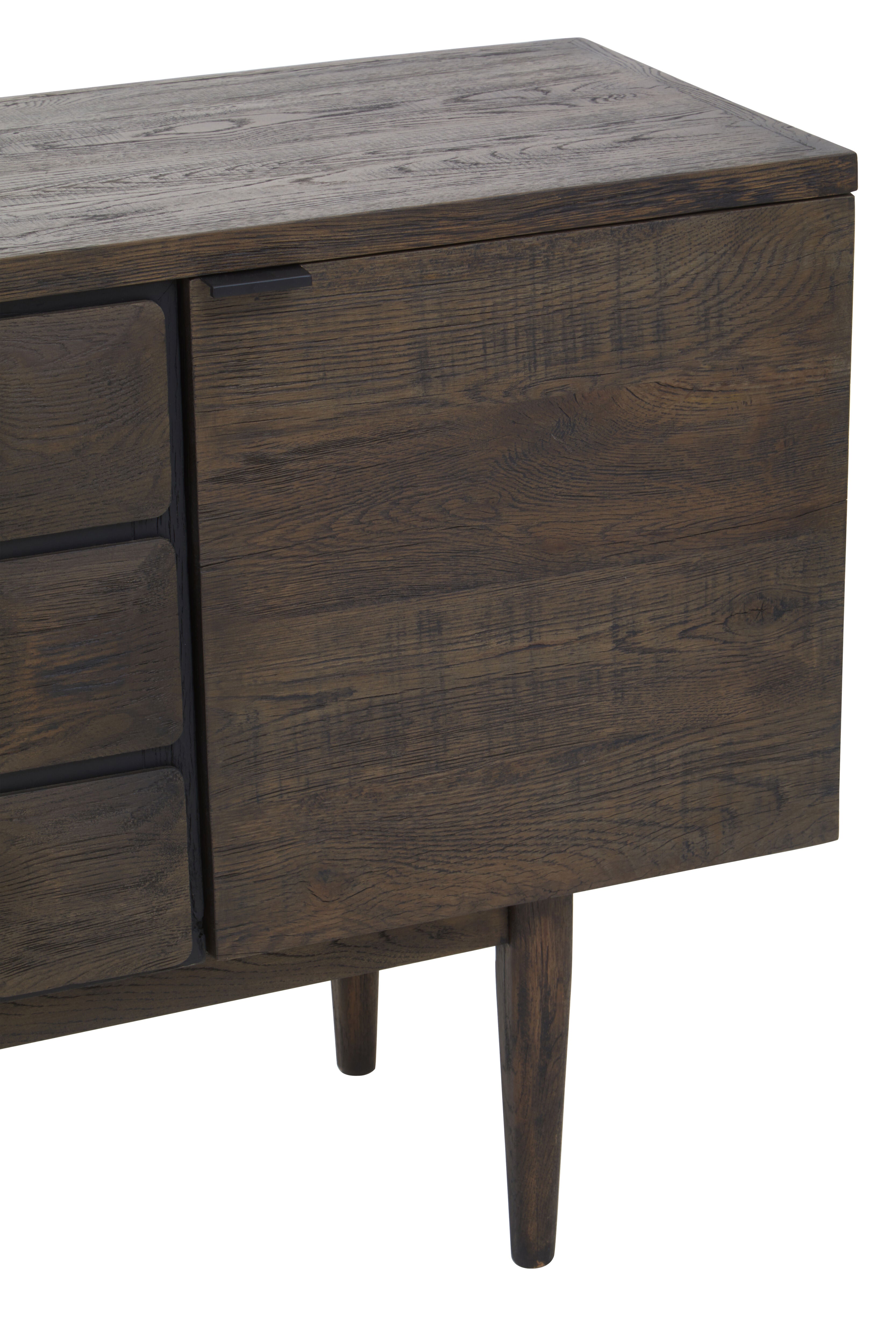 Hamden Dark Oak Wood Tiles Sideboard