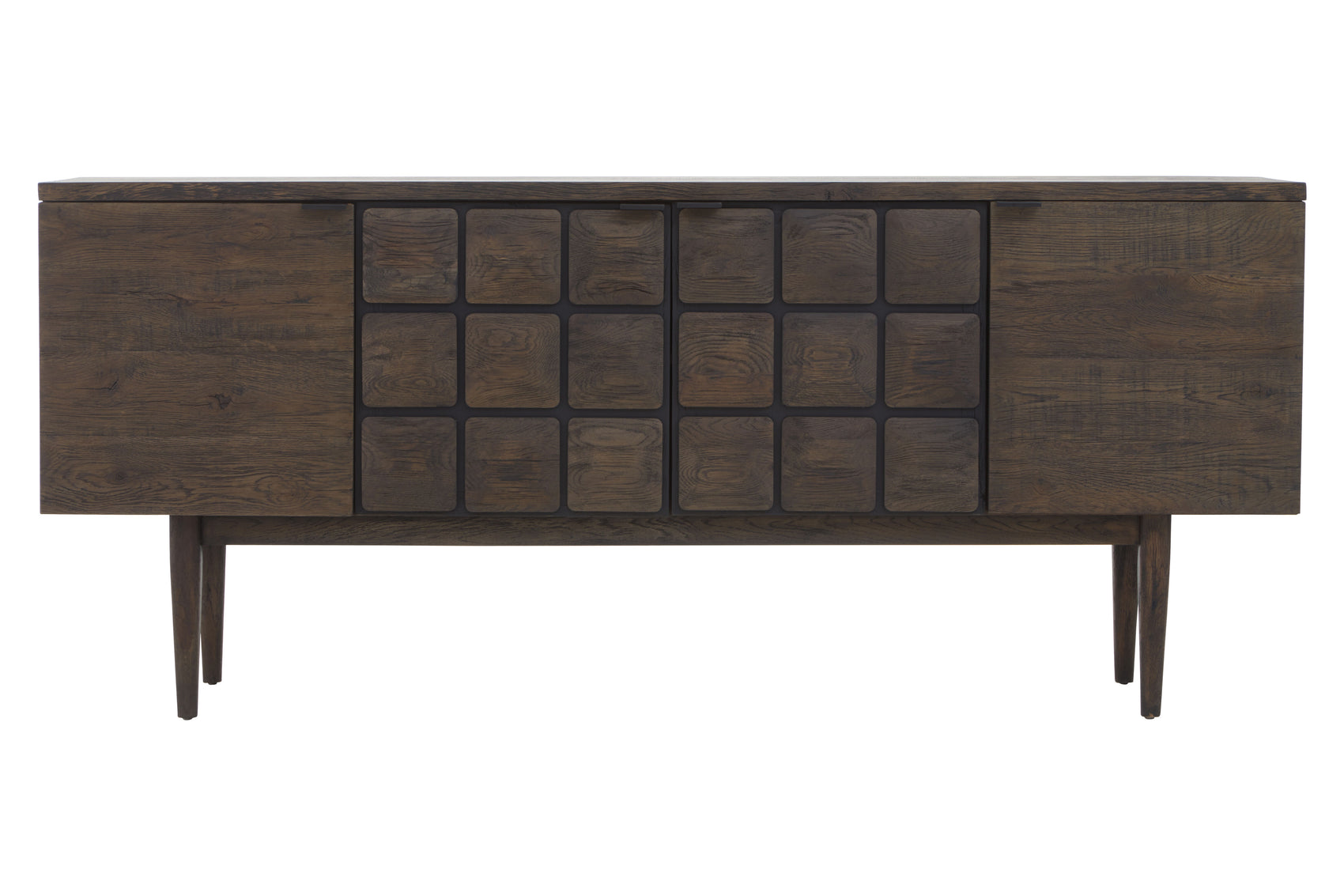 Hamden Dark Oak Wood Tiles Sideboard