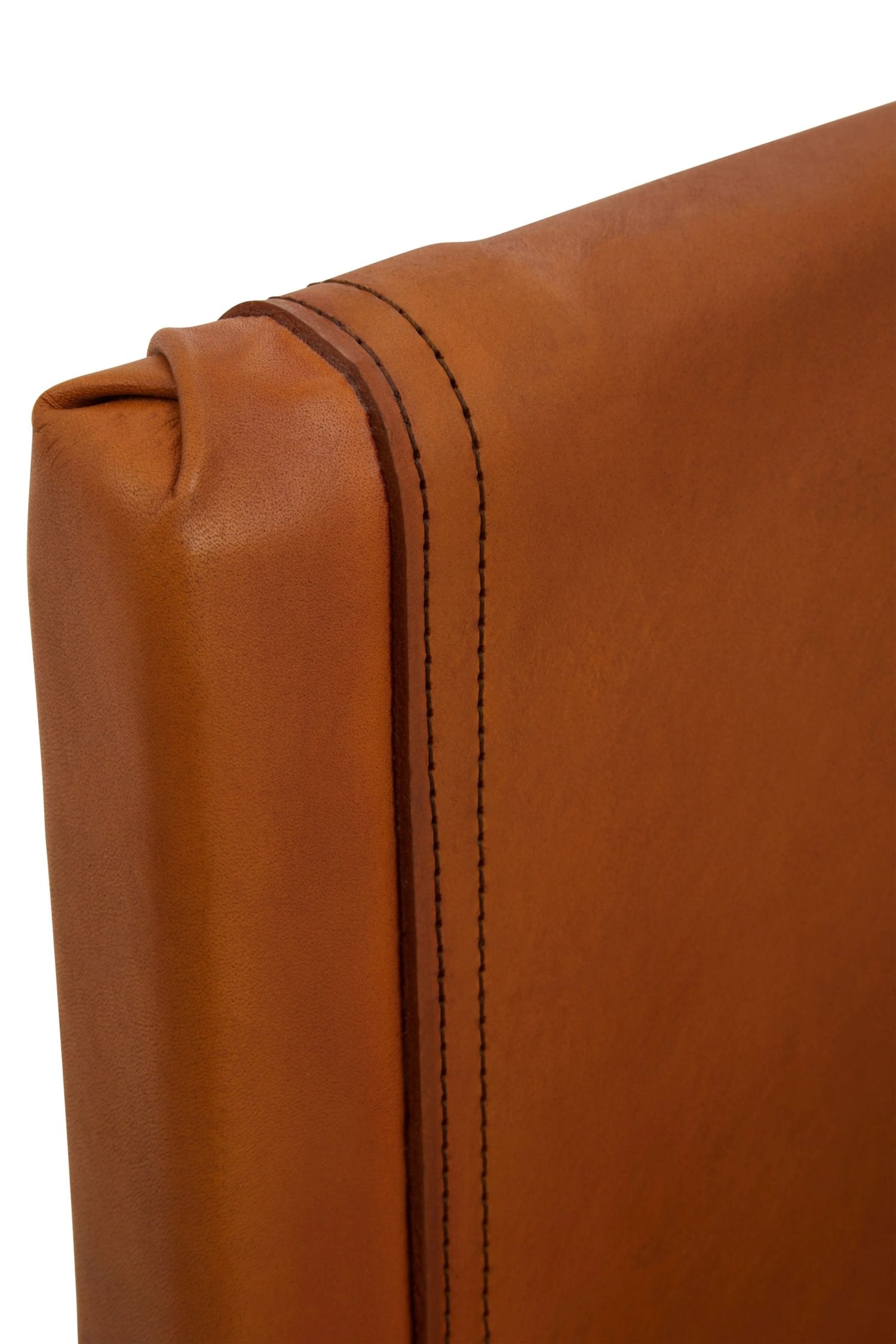 Kalahari Antique Brown Leather Sling Chair