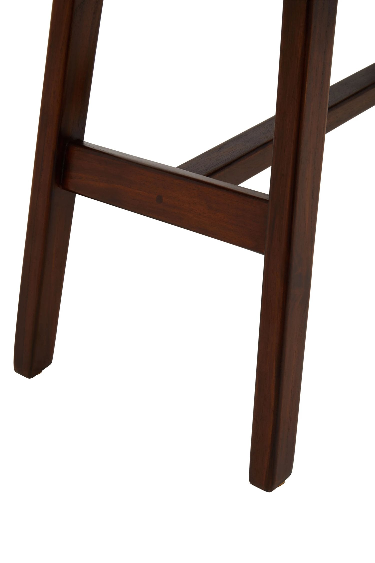 Kalahari Tan Leather Lattice Design Stool