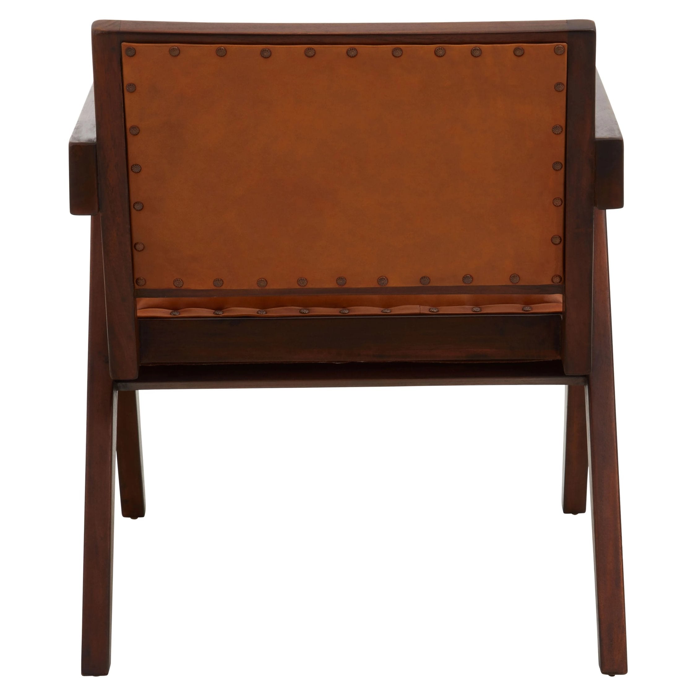 Kalahari Tan Leather & Teak Frame Dining Chair