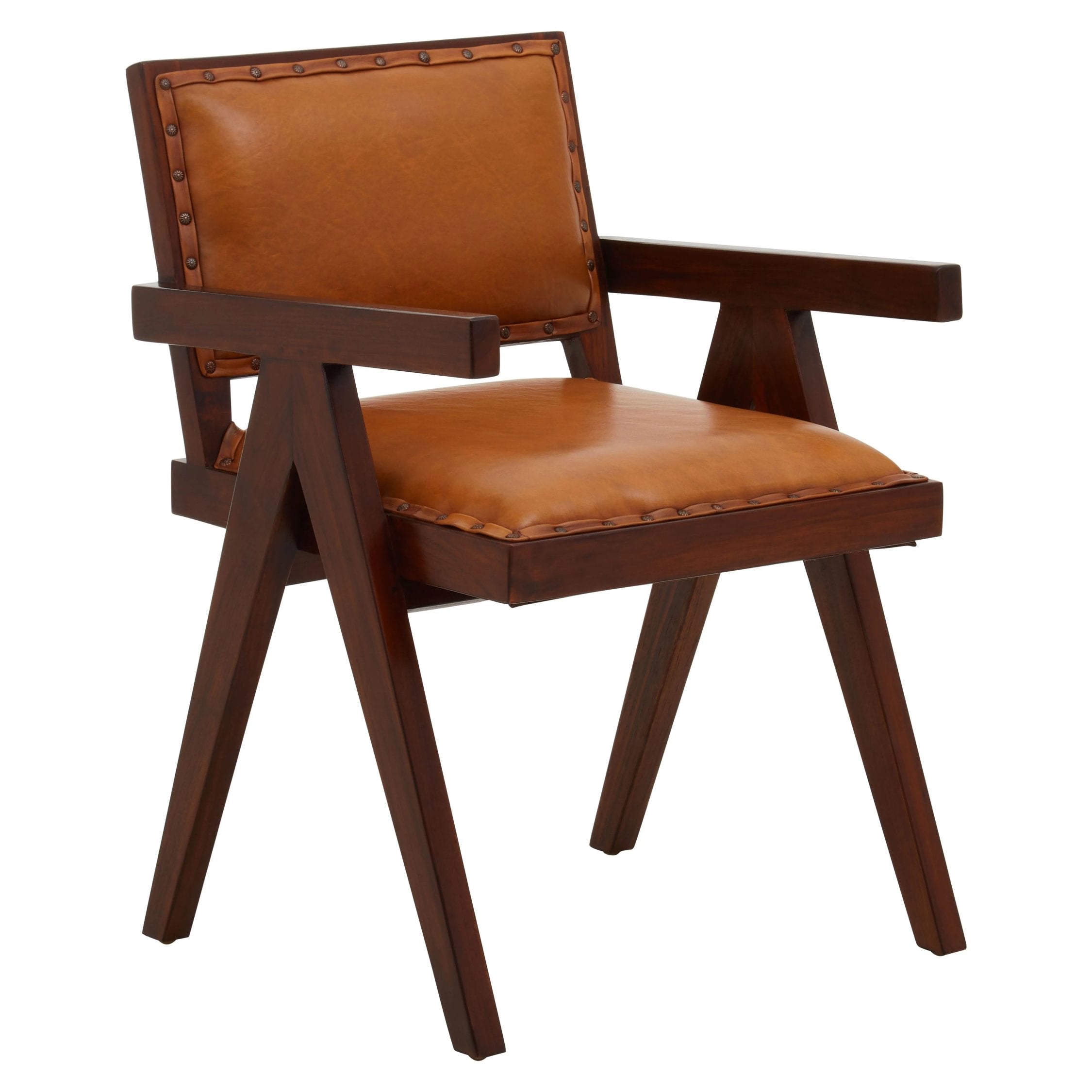 Kalahari Tan Leather Dining Chair