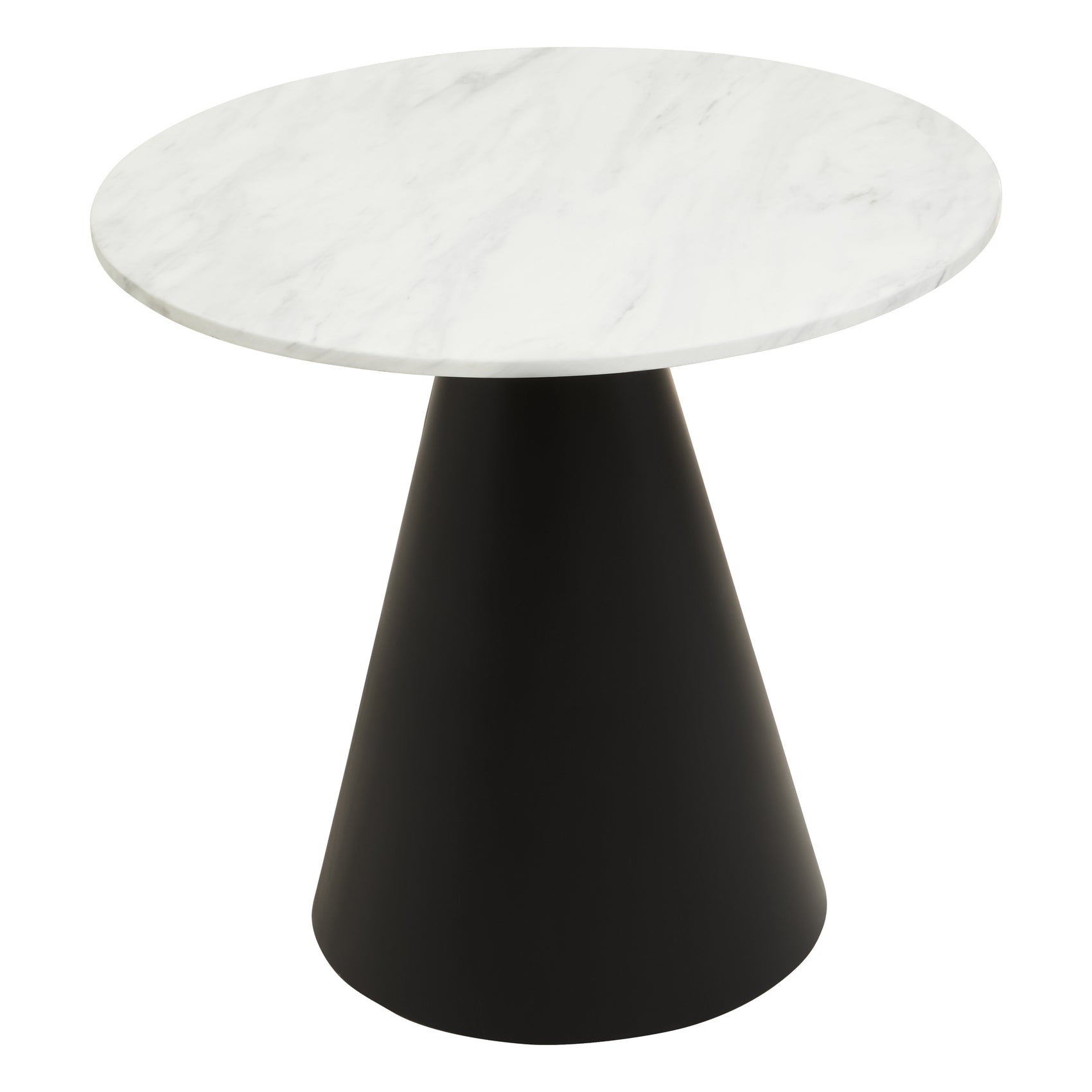 Tellico Black & White Marble Round Dining Table