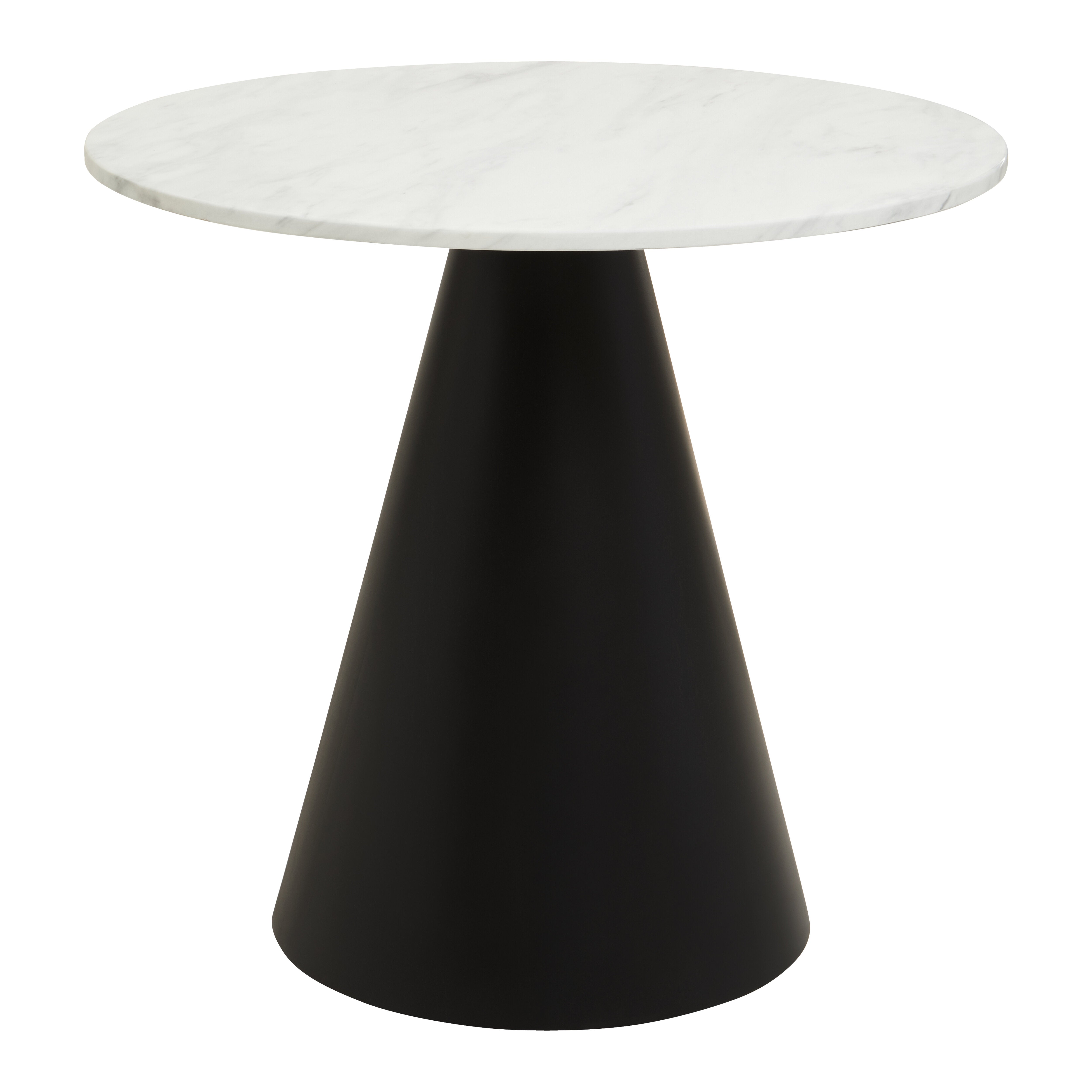 Tellico Black & White Marble Round Dining Table