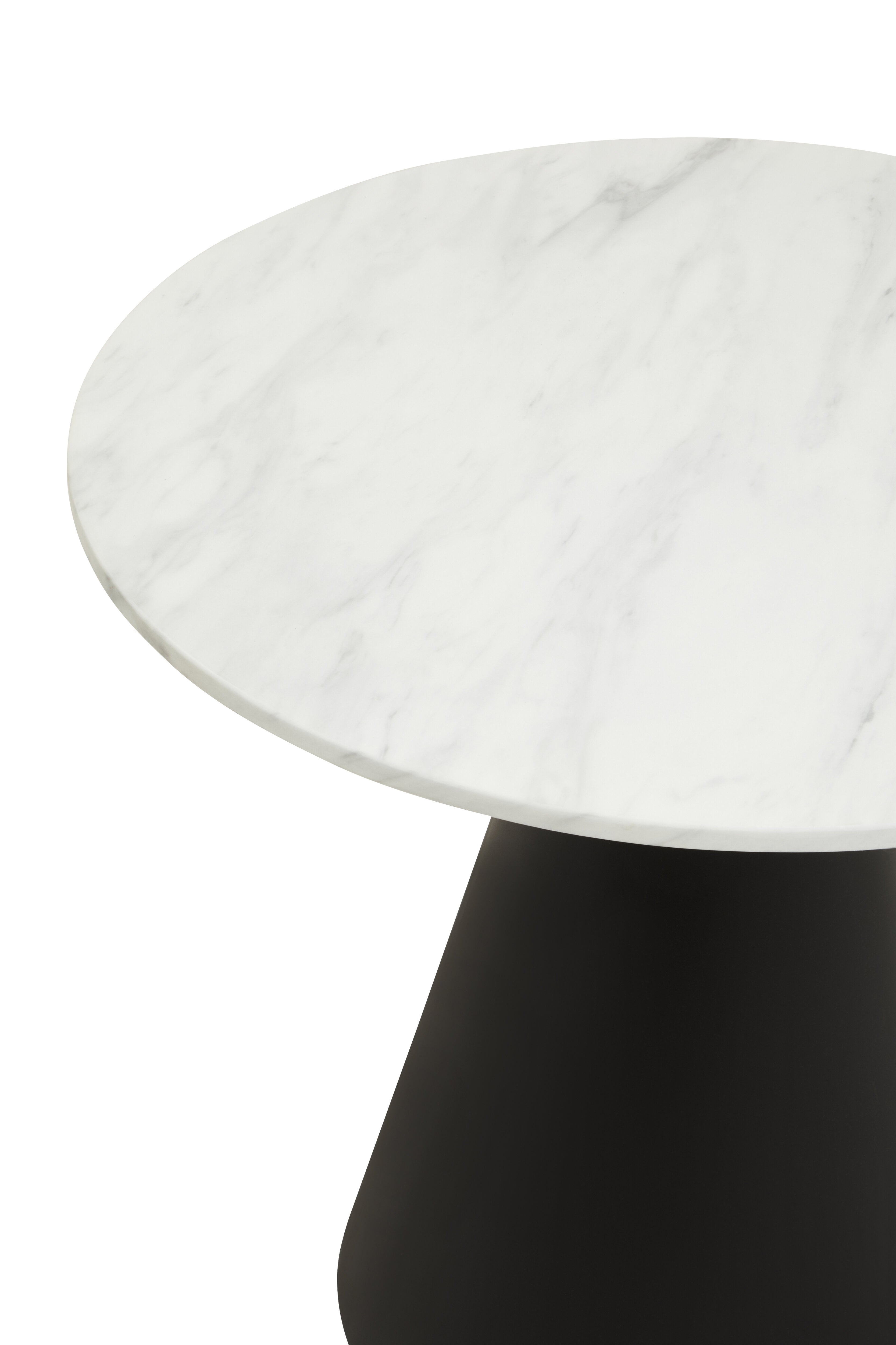 Tellico Black & White Marble Round Dining Table