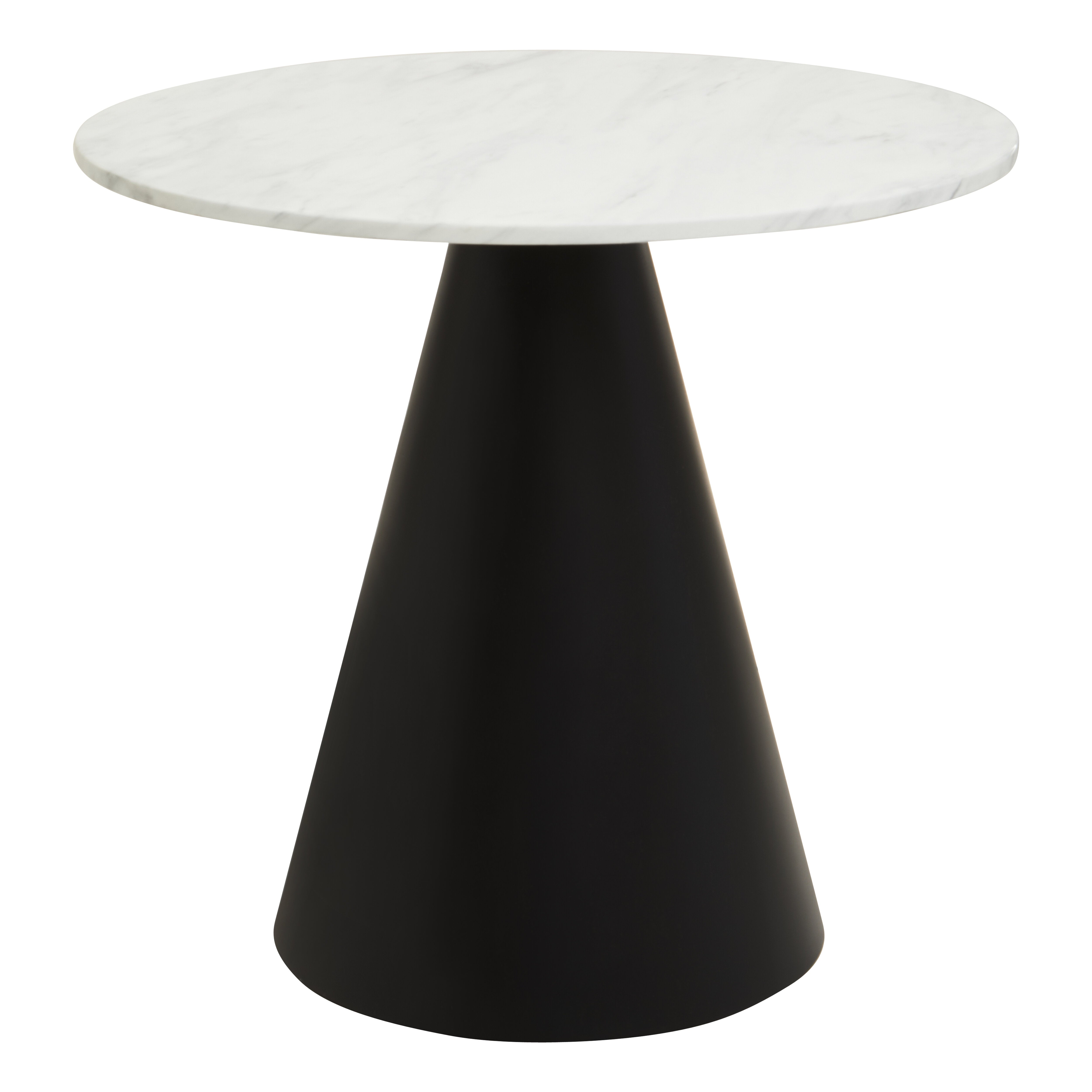 Tellico Black & White Marble Round Dining Table