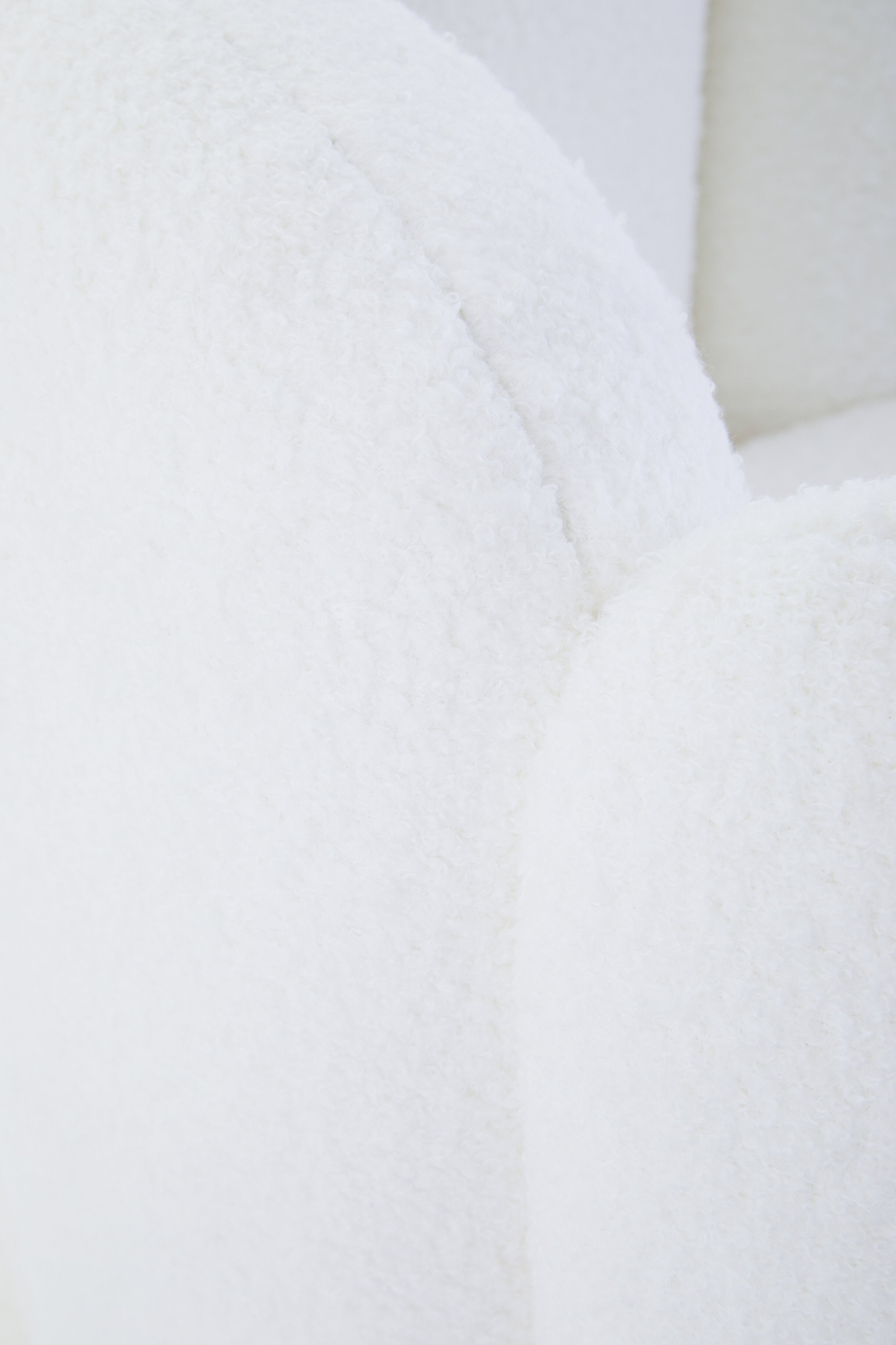 Alcoa Off White Velvet & Gold Shell Armchair