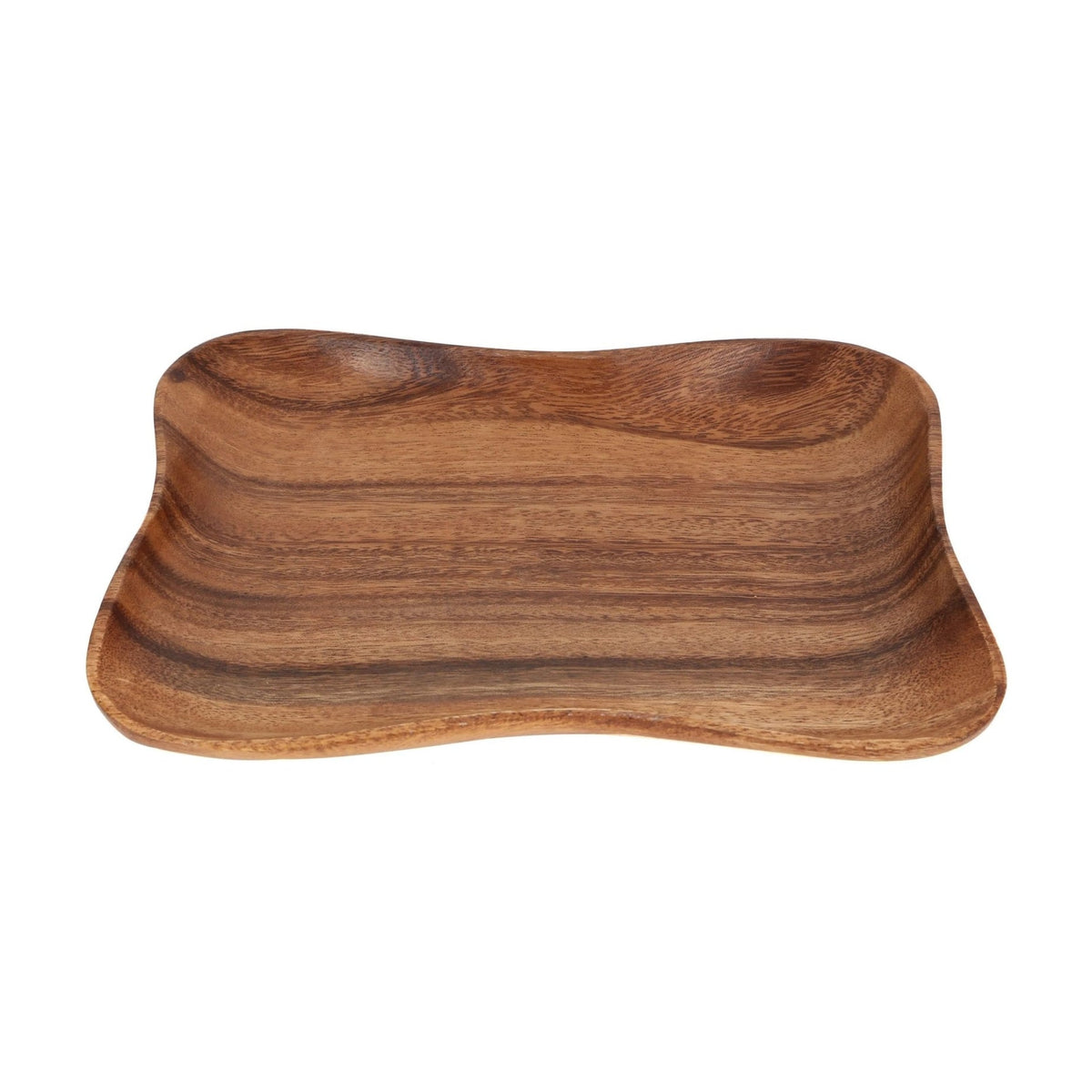 Arden Acacia Wood Concave Rectangular Serving Dish