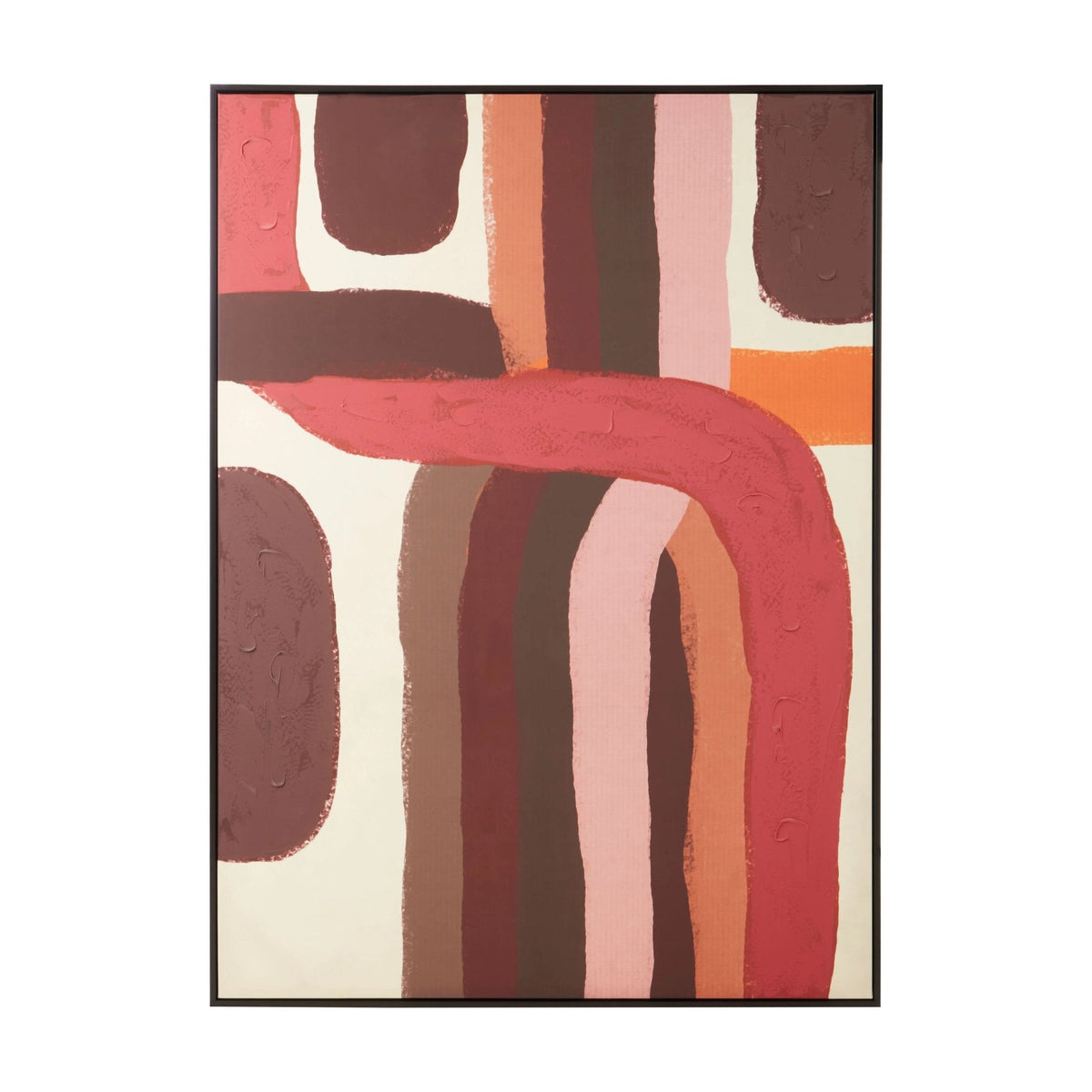 Galleria Multicoloured Abstract Brushstroke Design Wall Art
