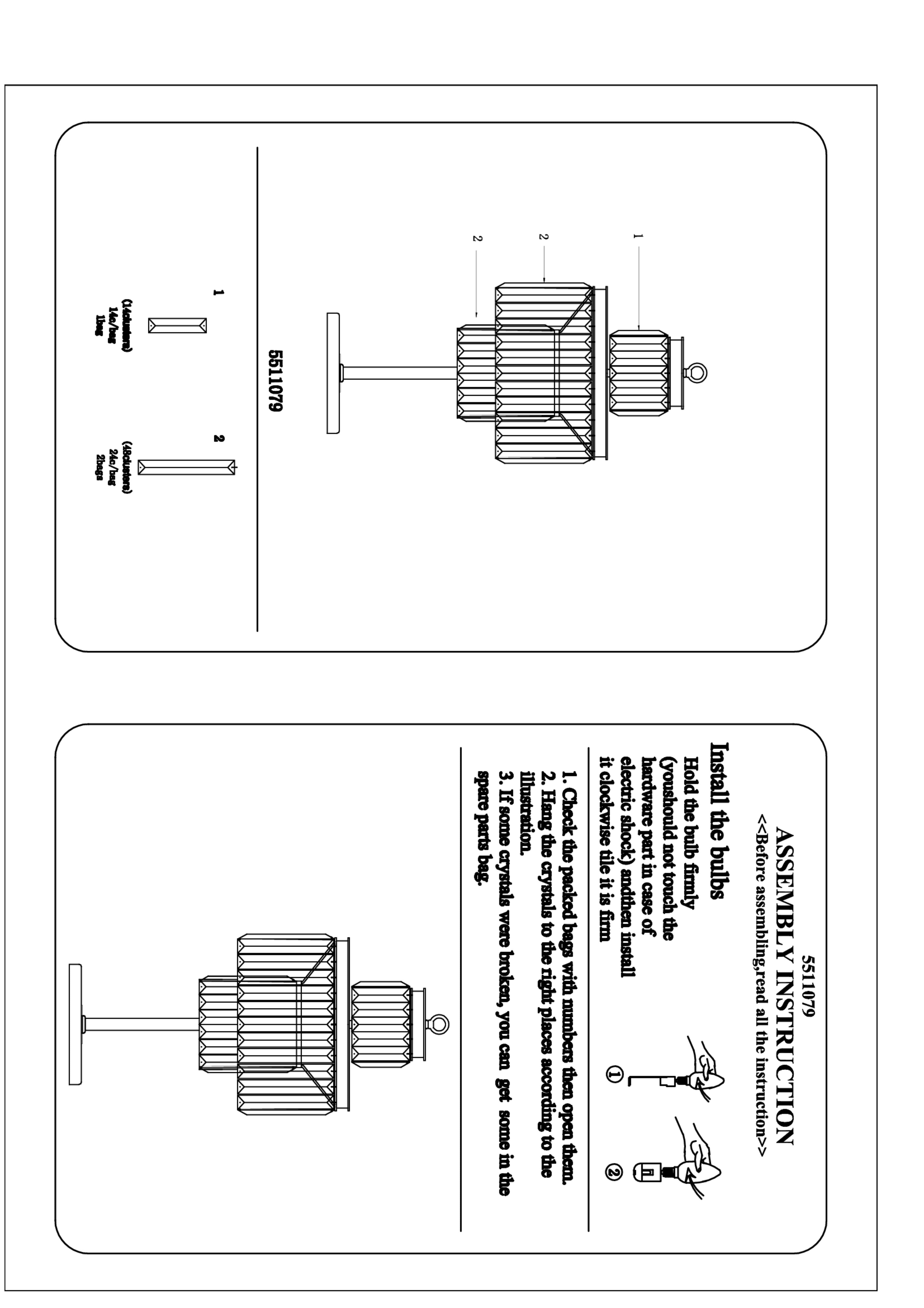 Candace Townhouse 8 Bulbs Table Lamp