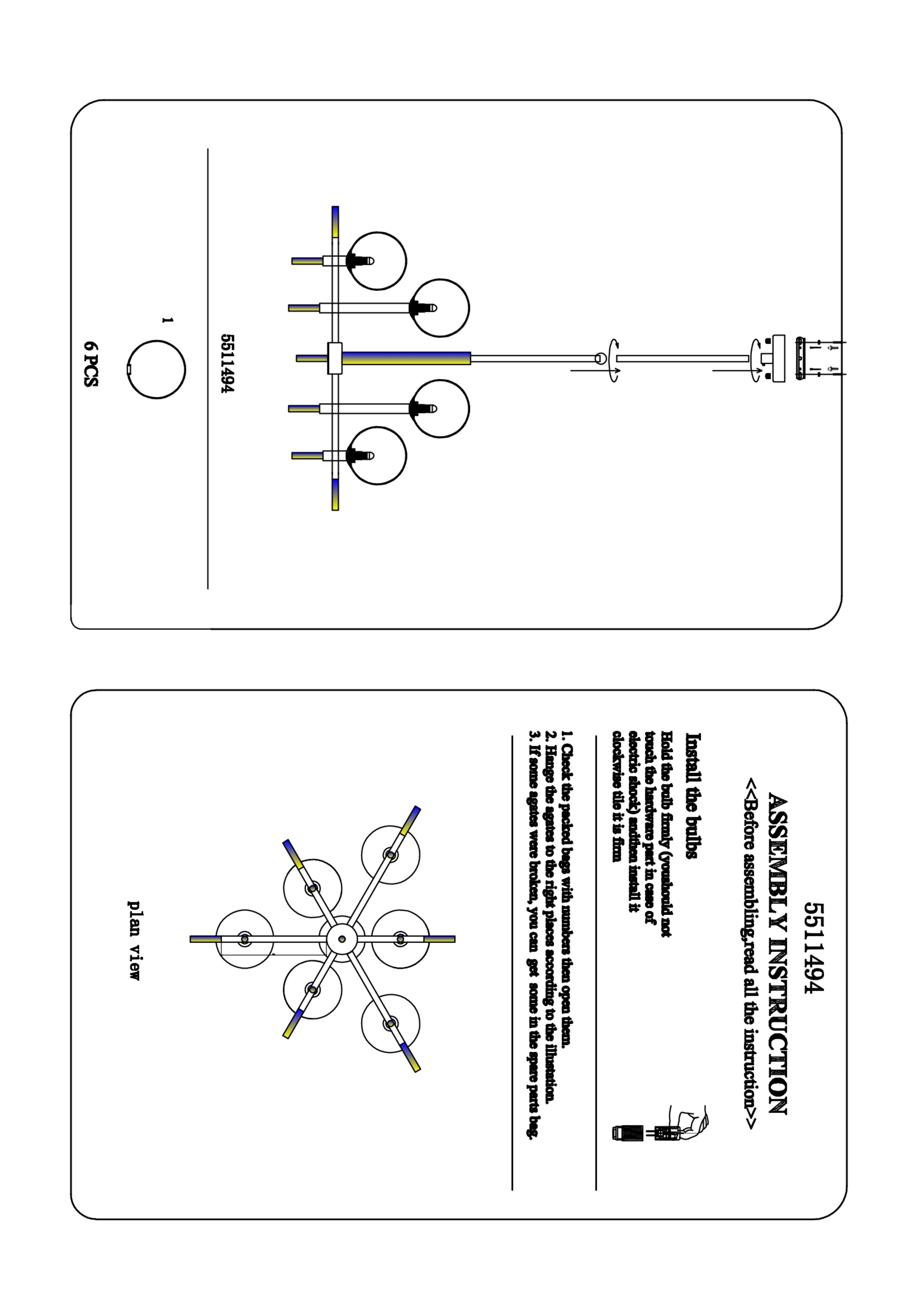 Camilla Six Bulb Pendant Light