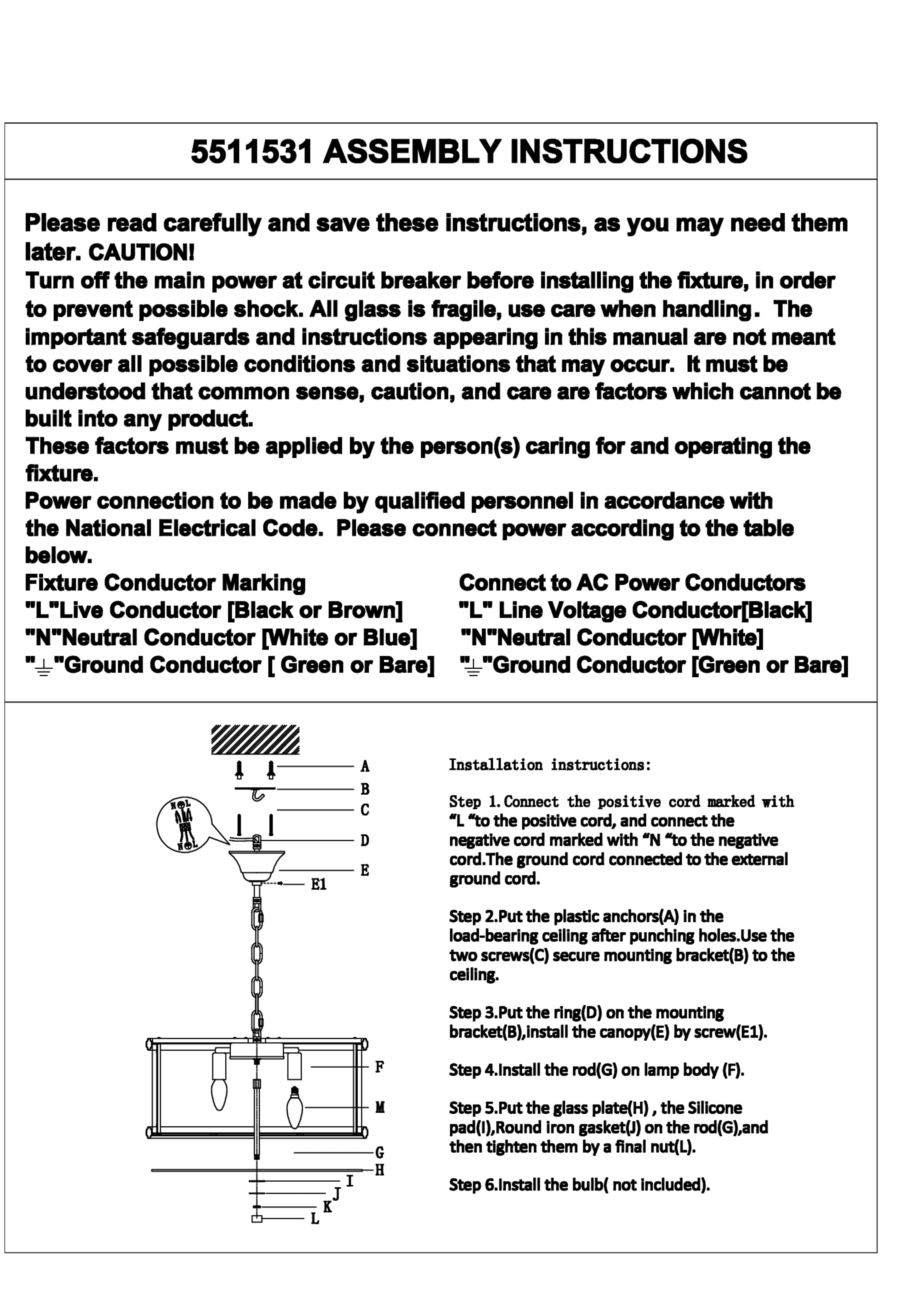 Candace Townhouse 6 Bulb Pendant Light