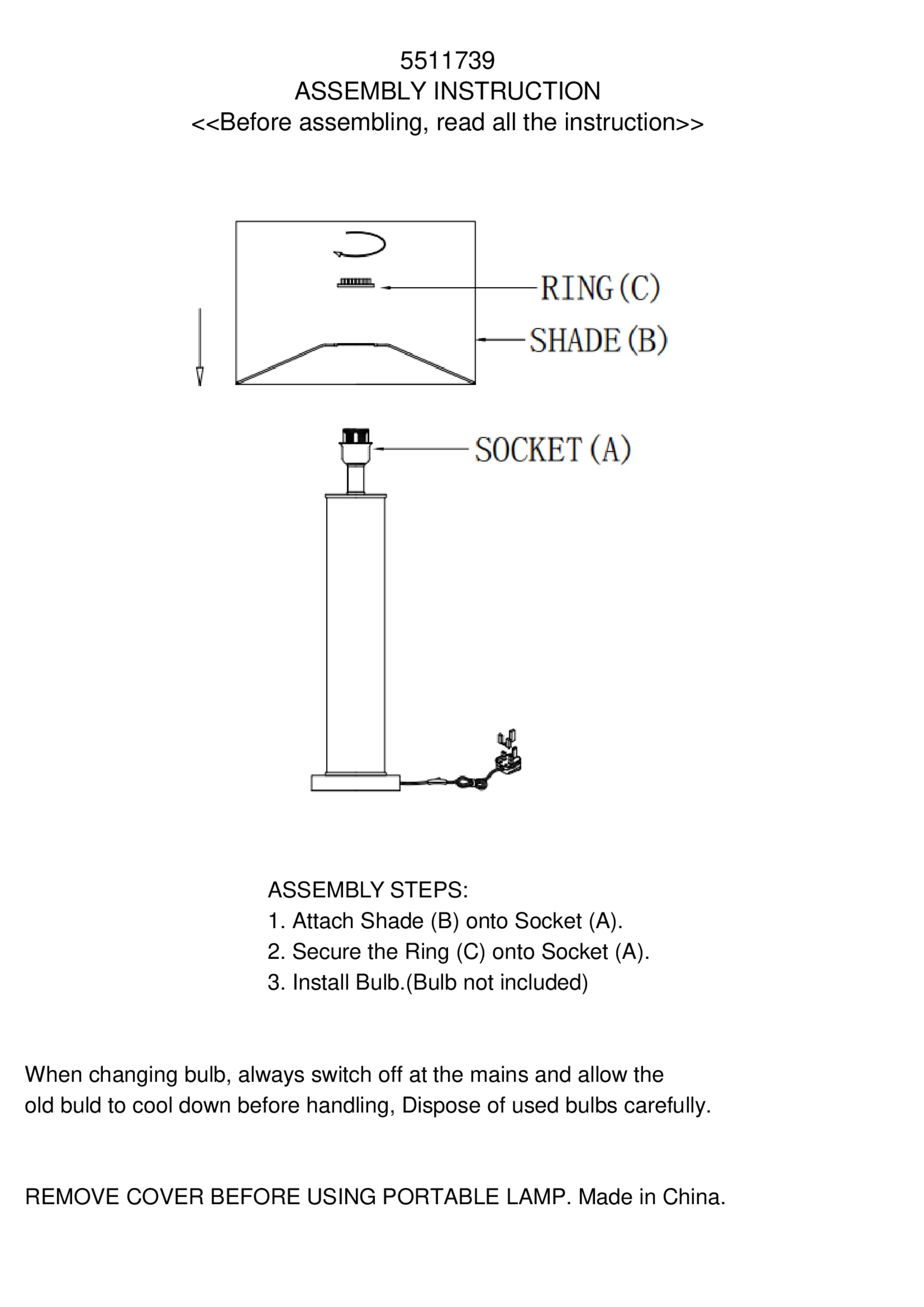 Lucena Black Snake Leather Effect Table Lamp