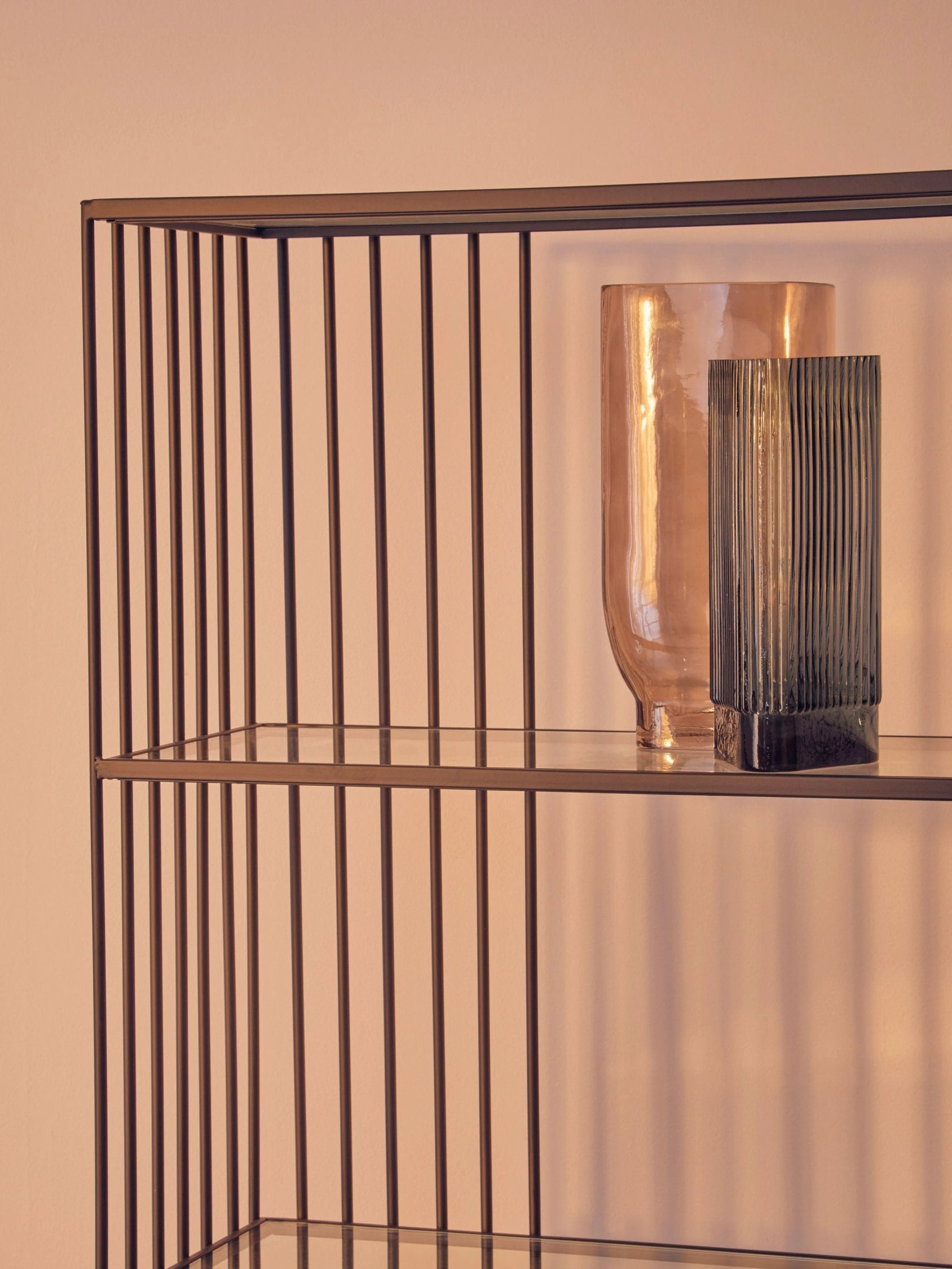 Estuary Large Smoked Brown Glass Vase