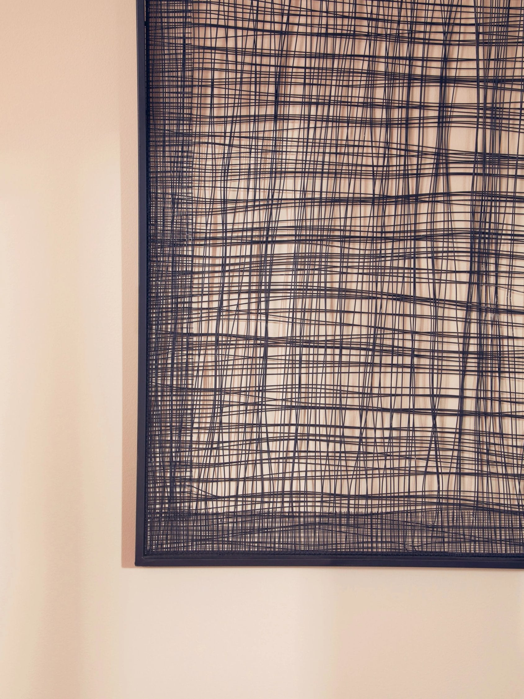 Linea Metal Cross Wires Design Wall Art