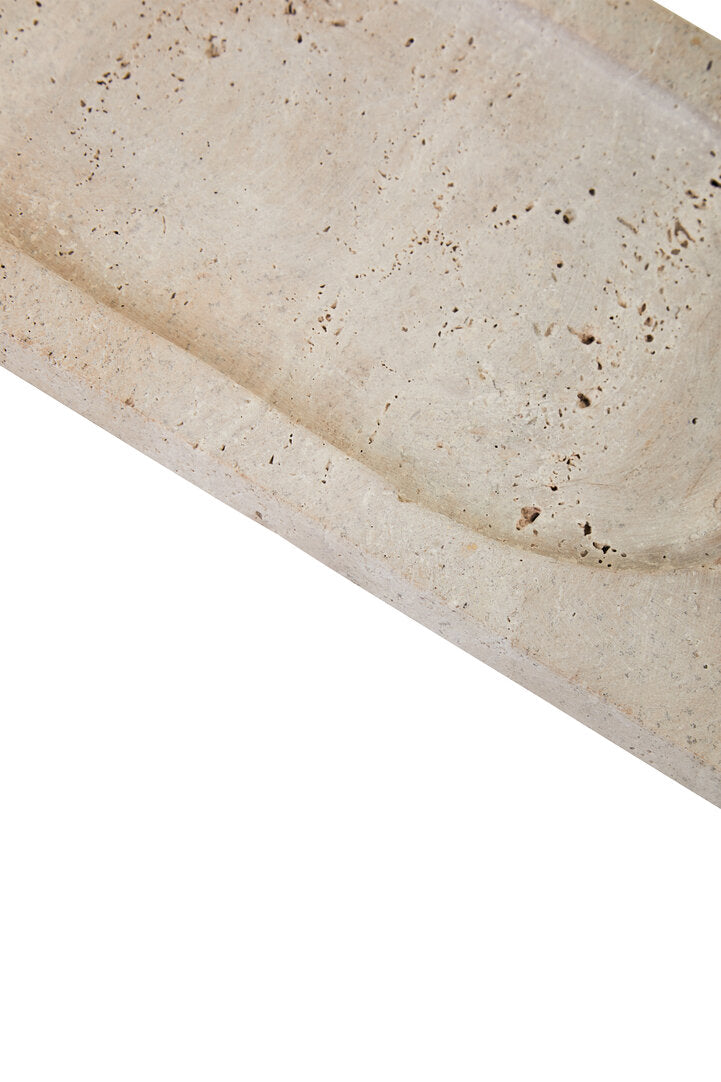 Amo Travertine Rectangular Decorative Tray