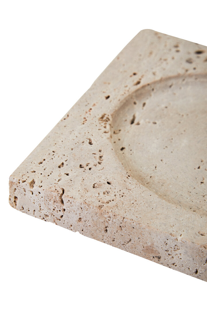 Amo Travertine Rectangular Decorative Tray