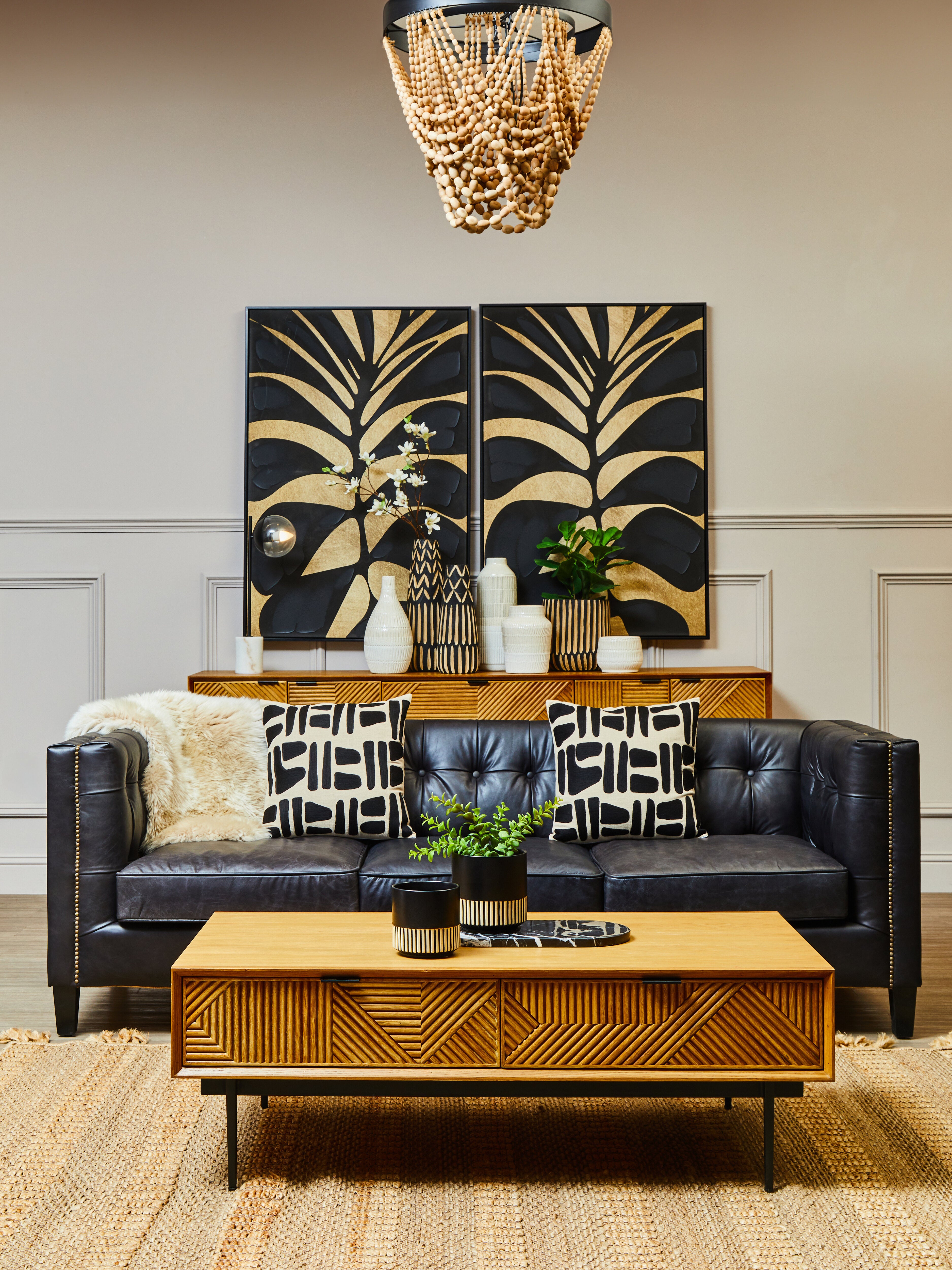 Kidston Black Finish Metal Table Lamp