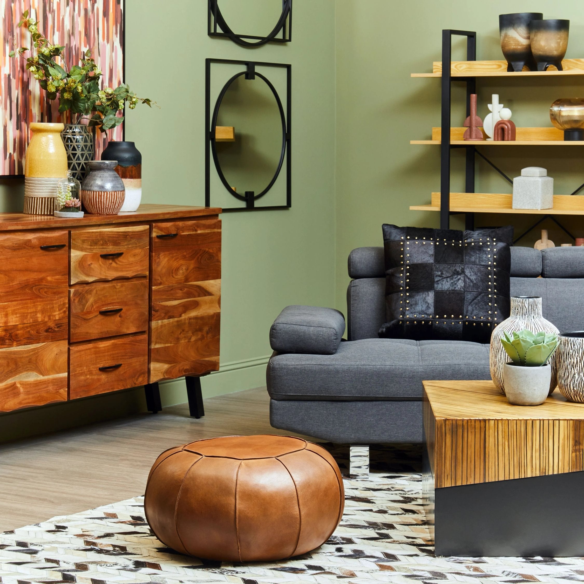 Woodland Small Wood Black Ombre Planter
