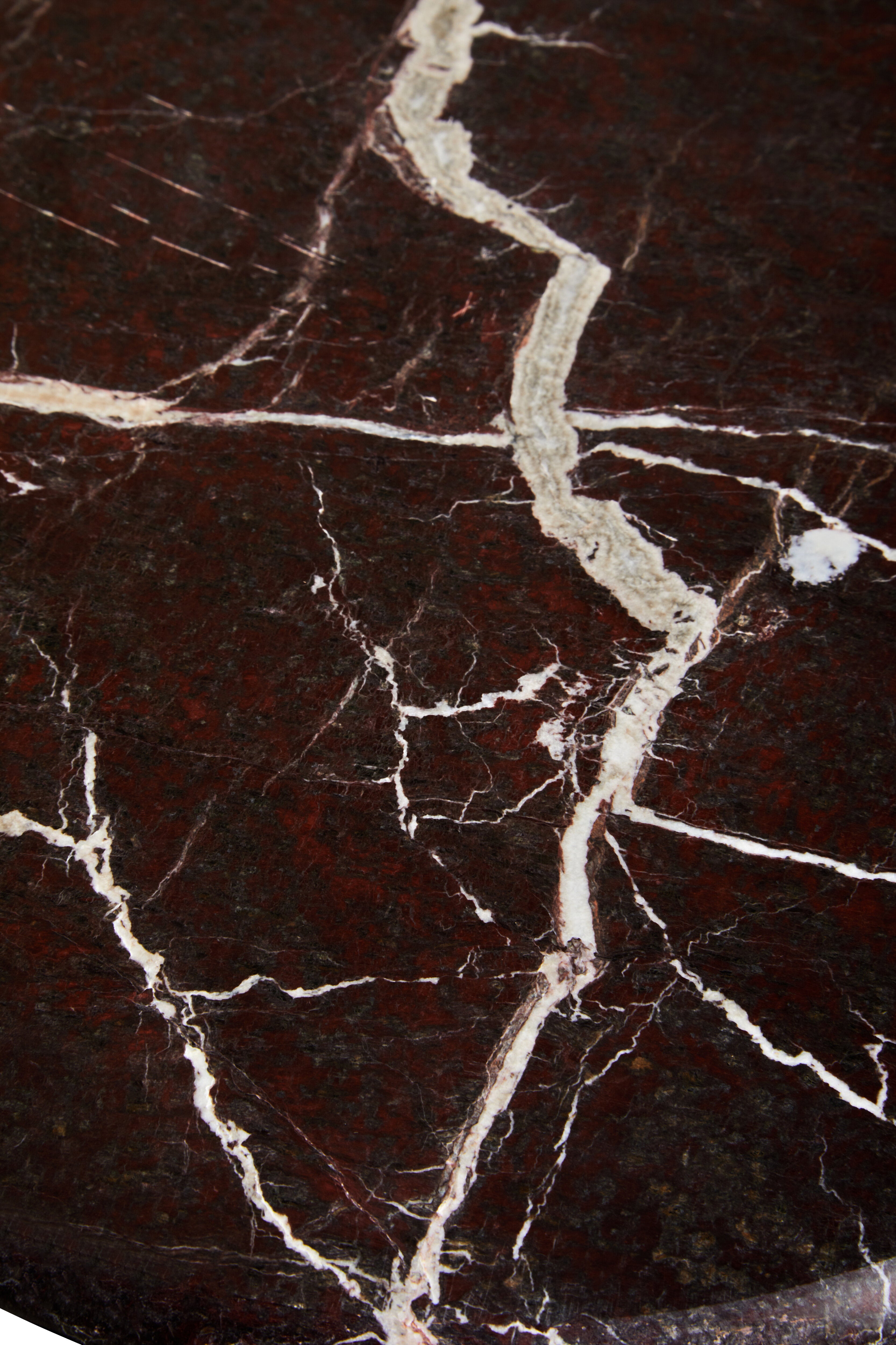 Toluca Red Marble Cake Stand