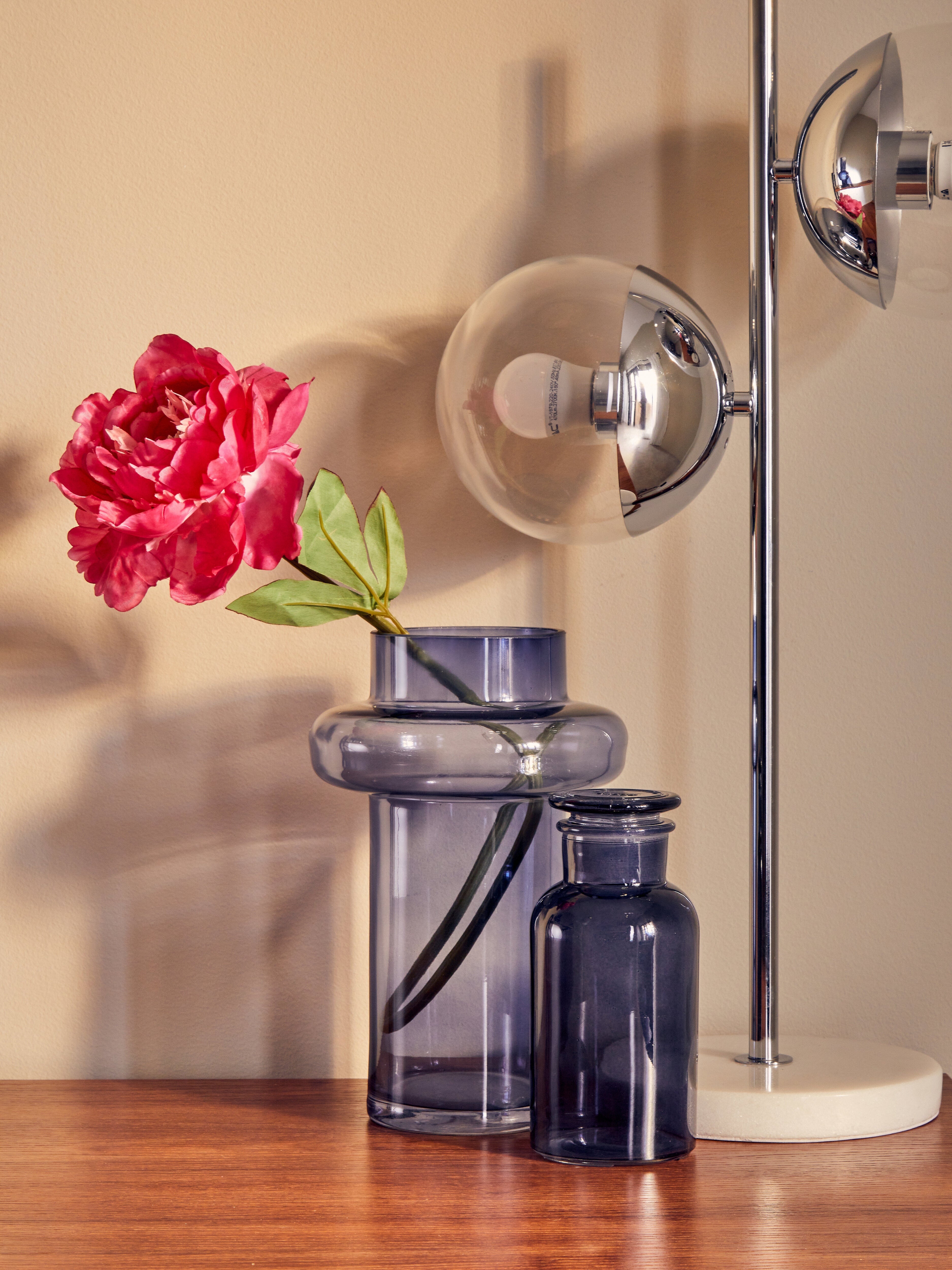 Kidston Chrome Finish Two Shade Table Lamp