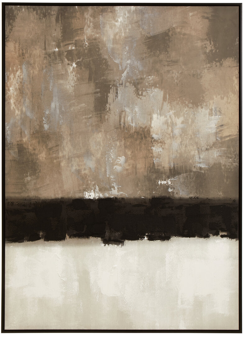 Noah Monochrome Textured Canvas Wall Art