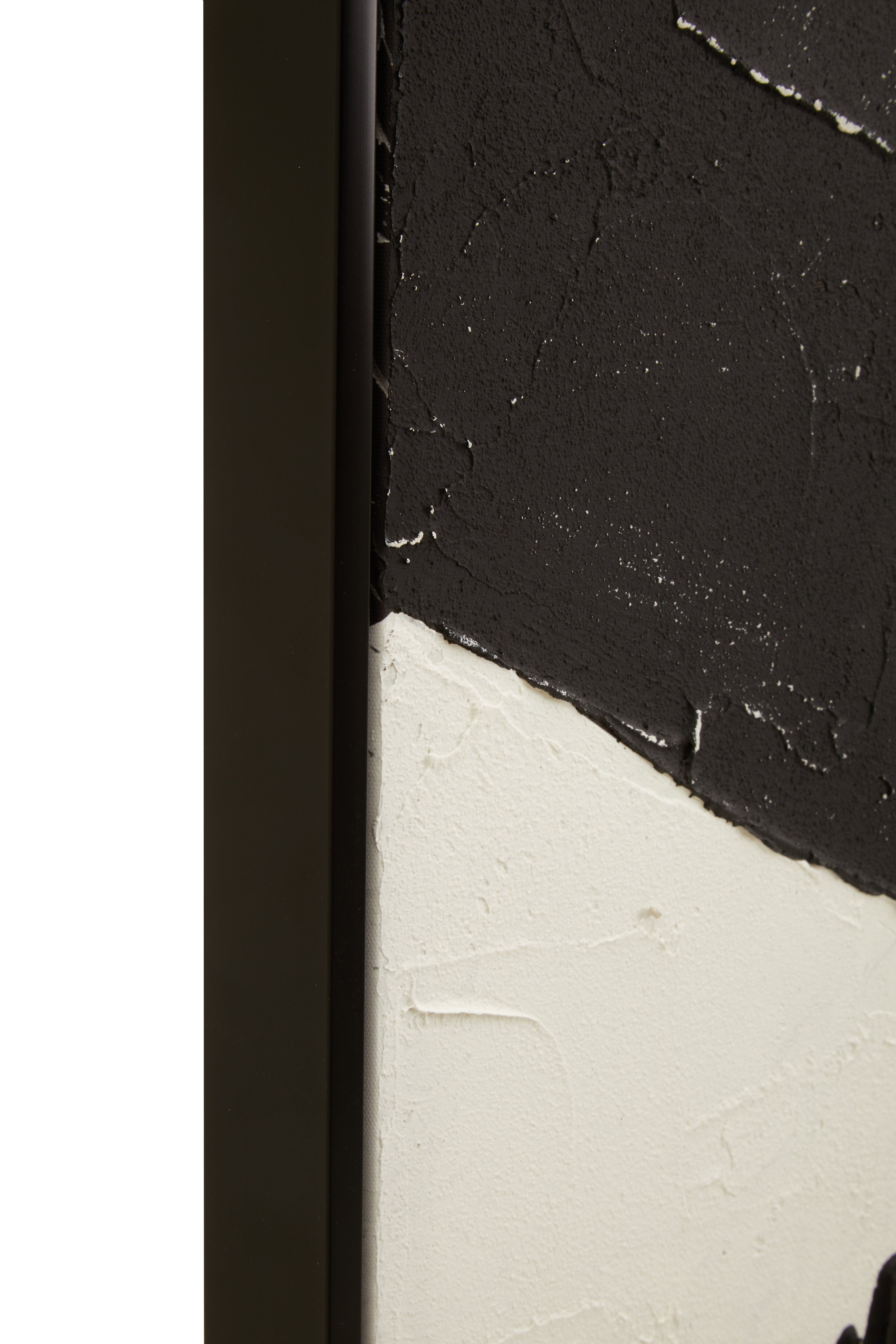 Noah Black & White Abstract Textured Wall Art