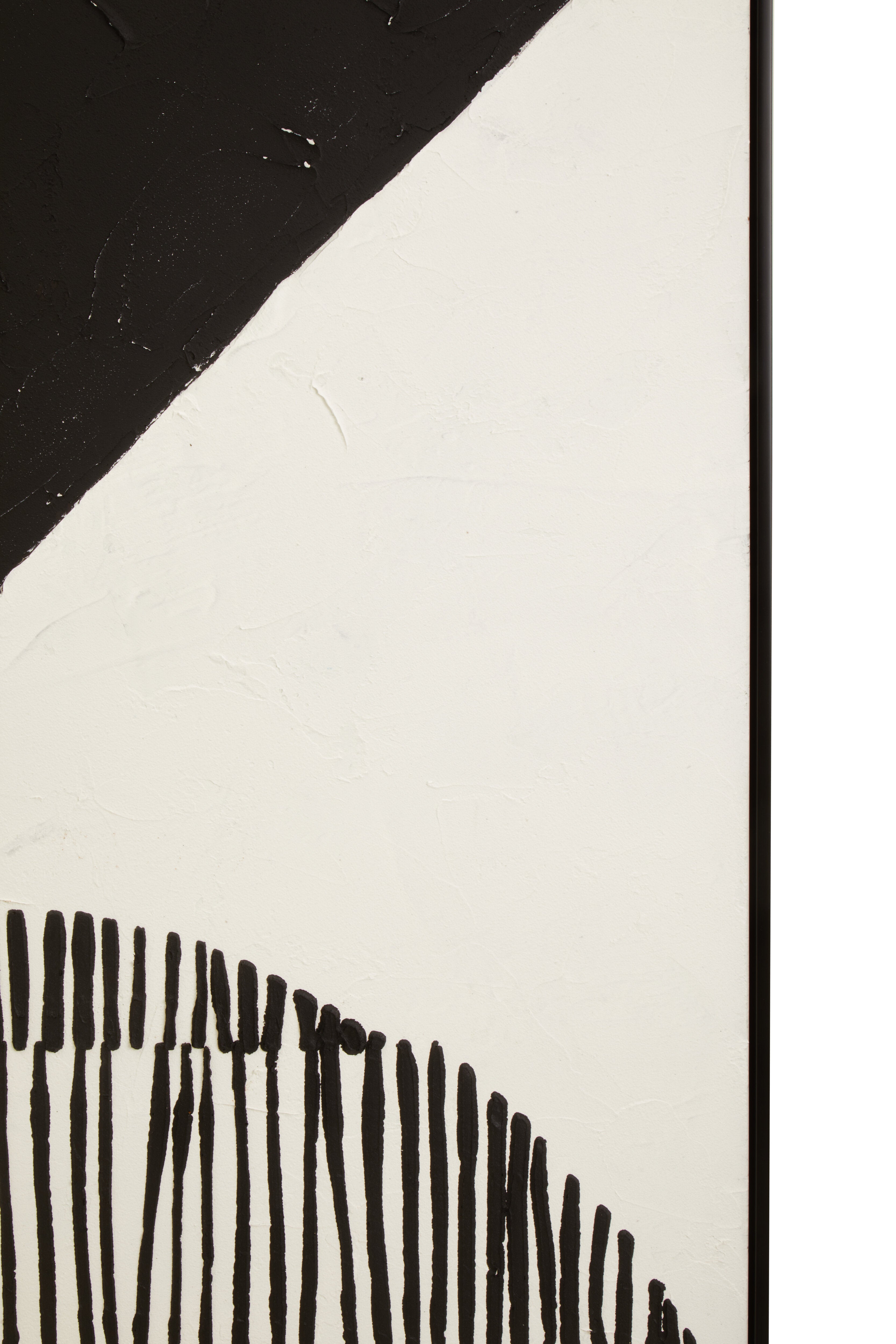 Noah Black & White Abstract Textured Wall Art
