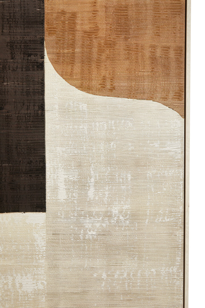 Noah Neutral Abstract Textured Canvas Wall Art