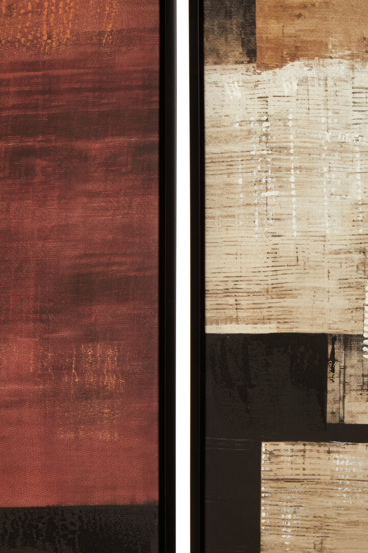 Noah Set of 2 Geometric Abstract Canvas Wall Art