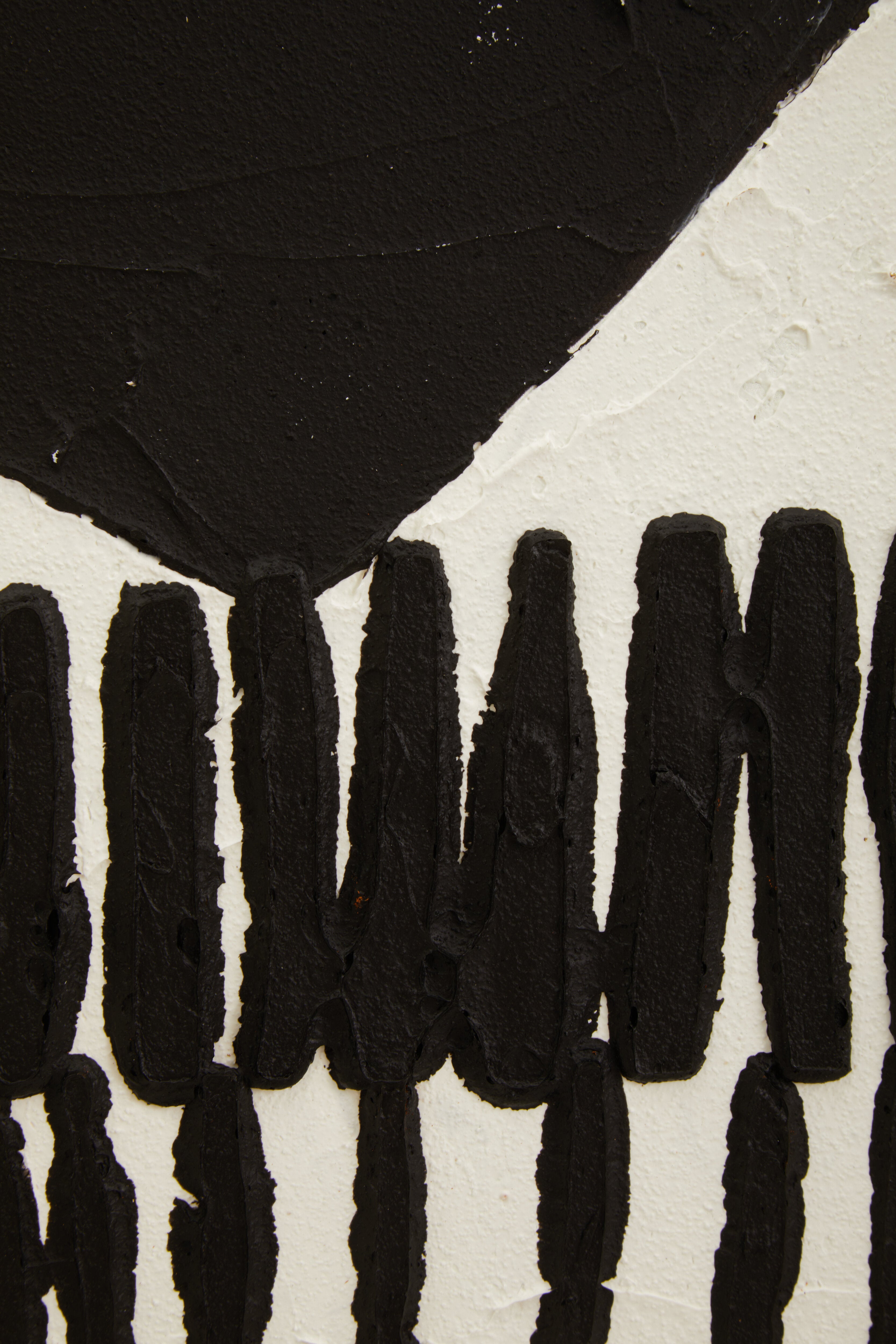 Noah Black & White Abstract Textured Wall Art