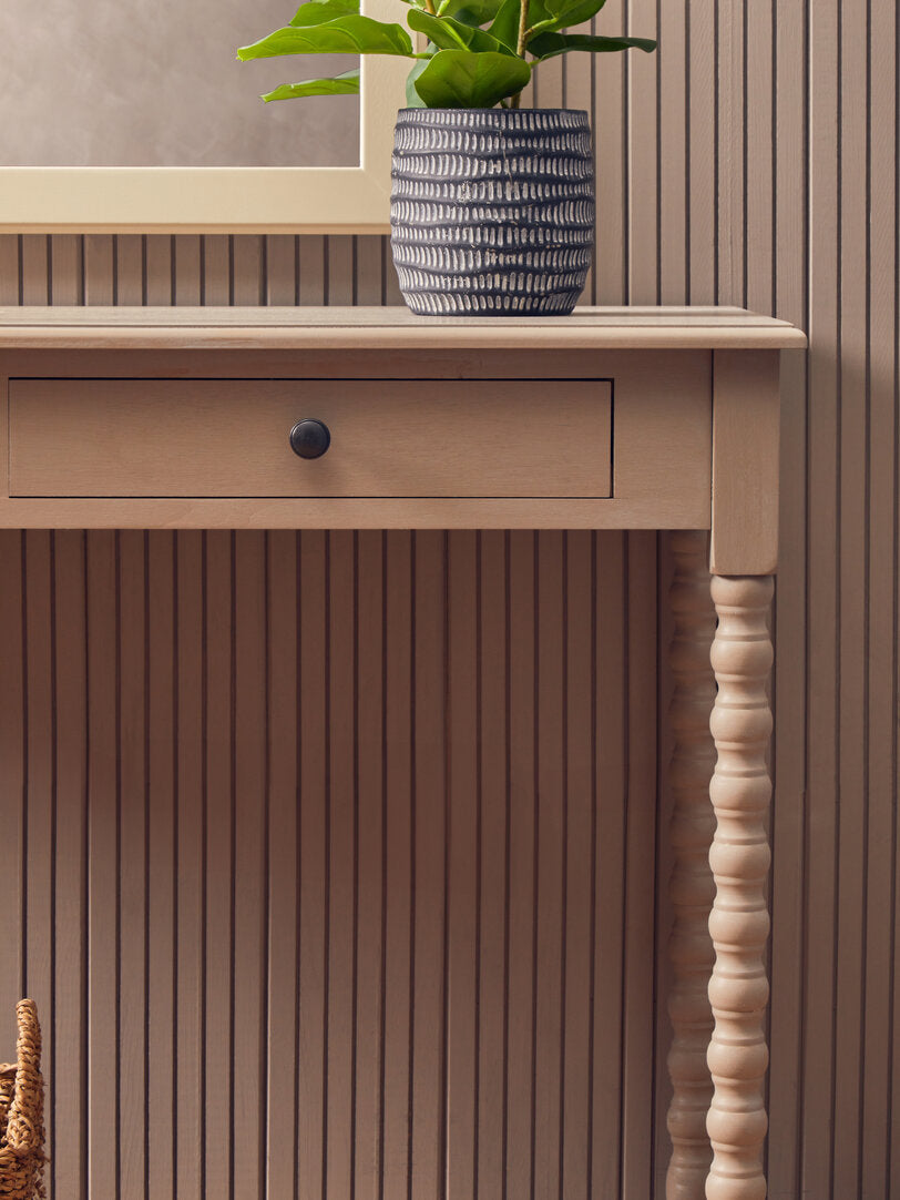 Donata 2 Drawer Desk with Natural Wash