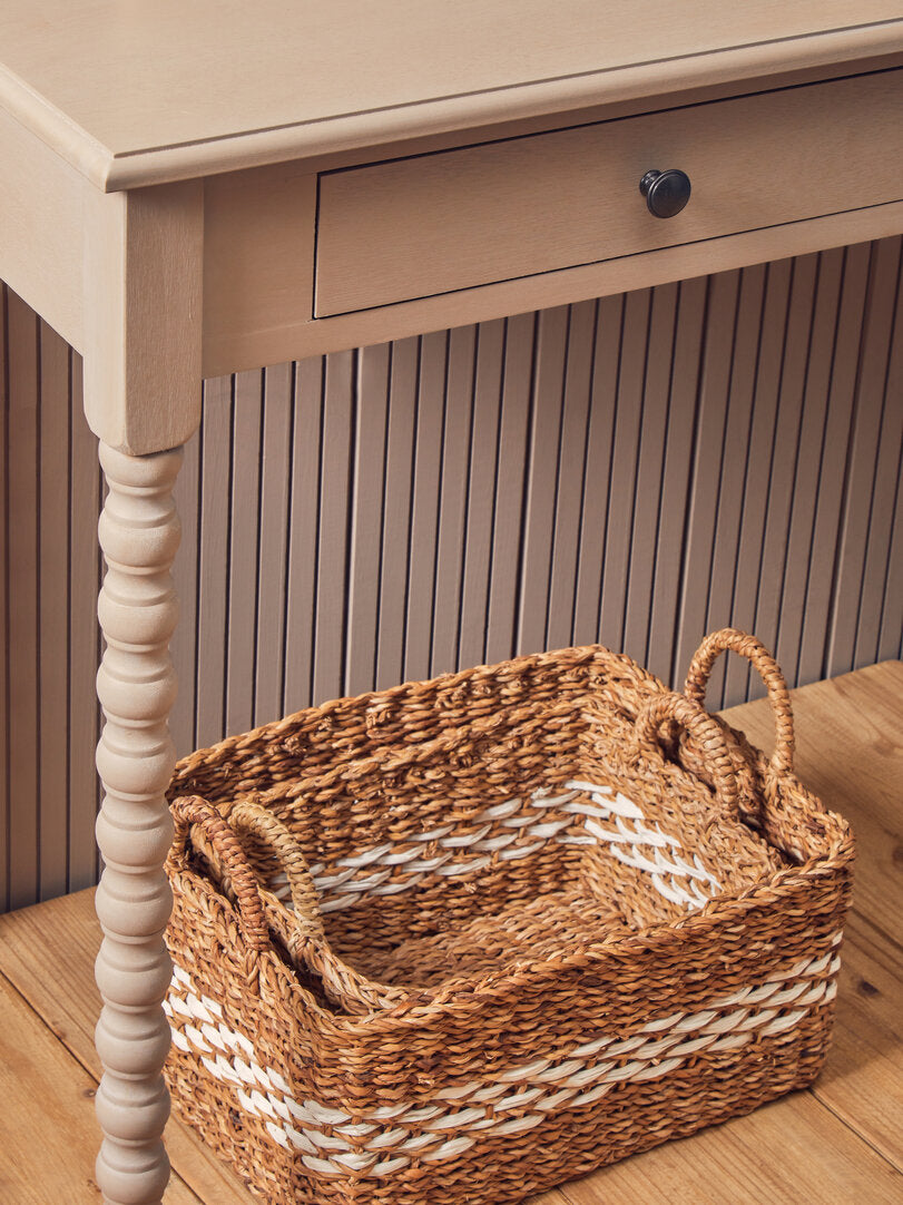 Donata 2 Drawer Desk with Natural Wash