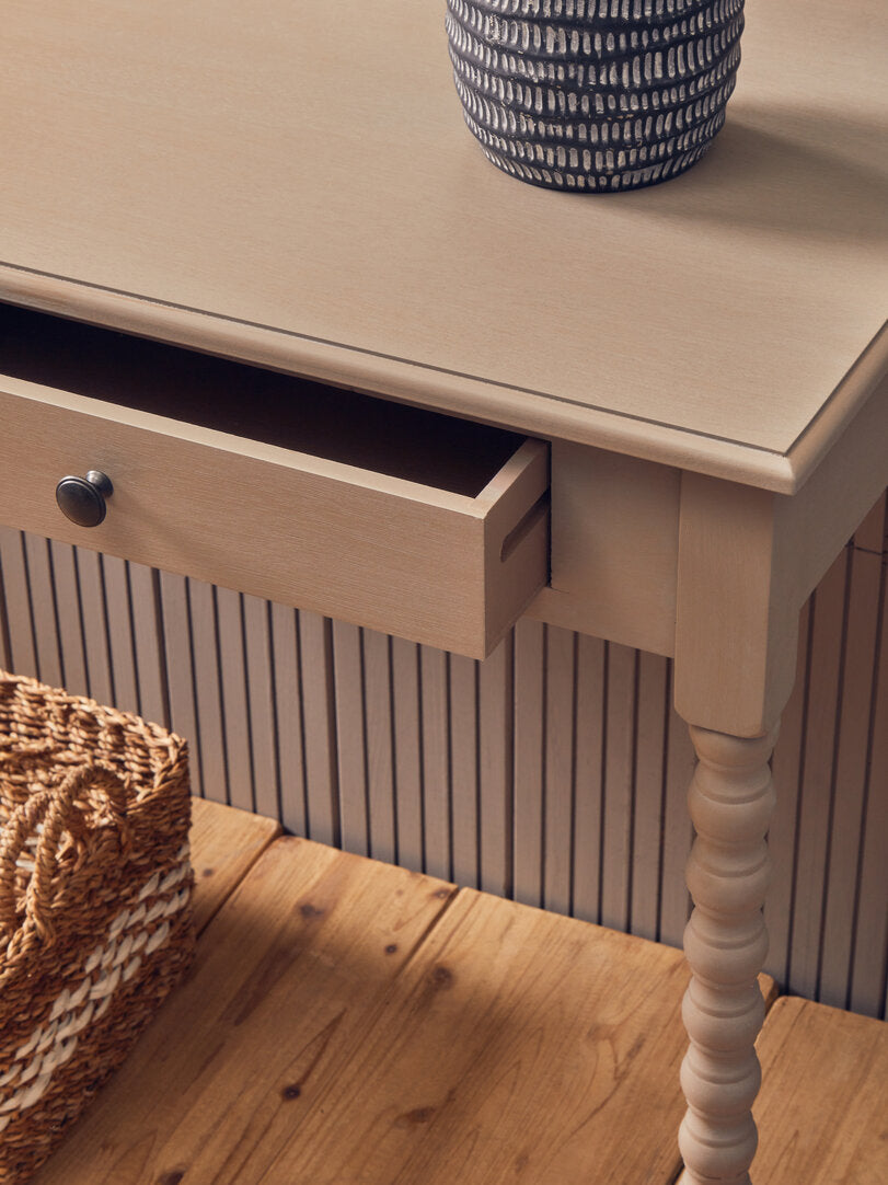 Donata 2 Drawer Desk with Natural Wash