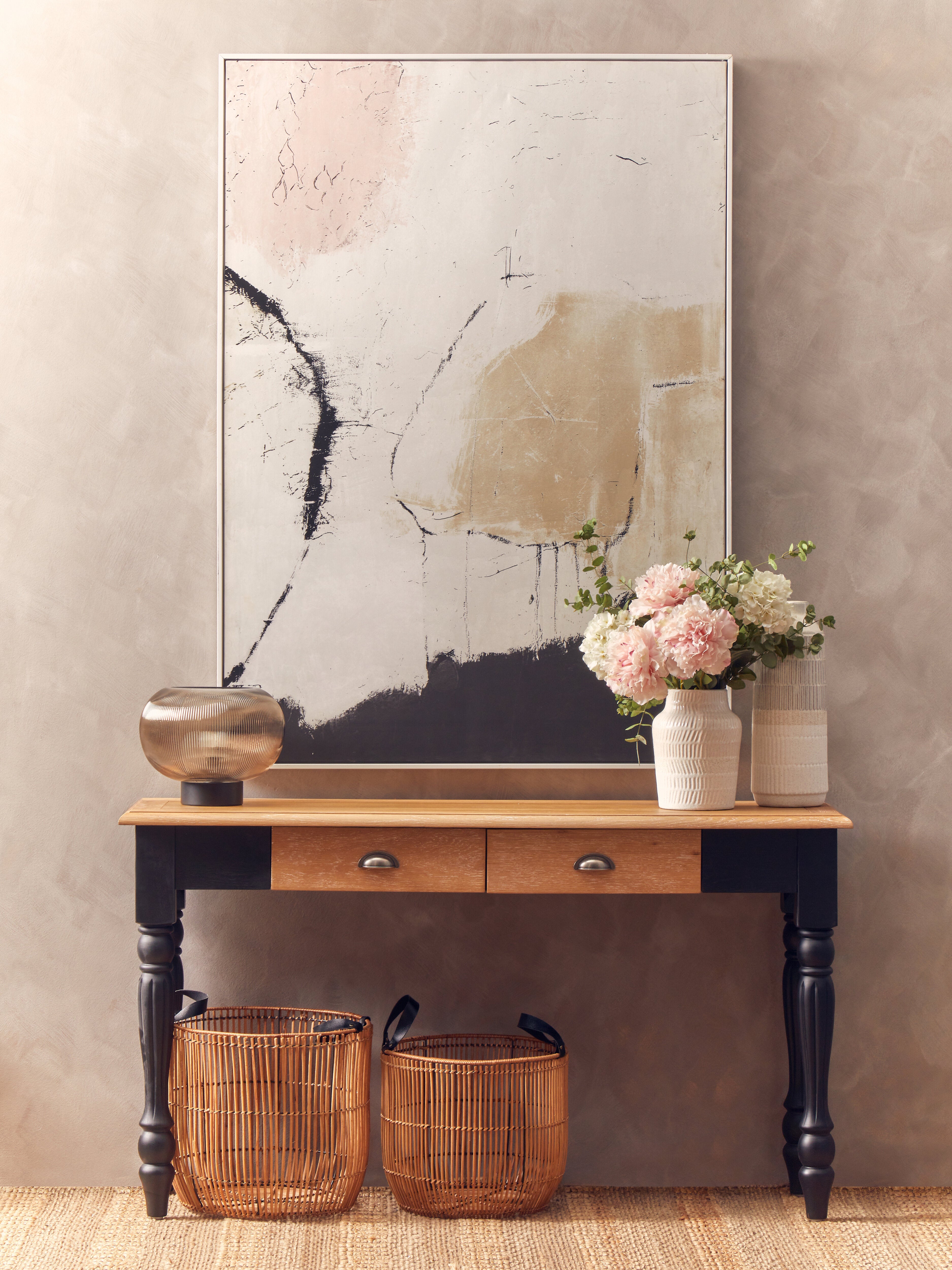 Noah Natural Pink & Classic Wall Art