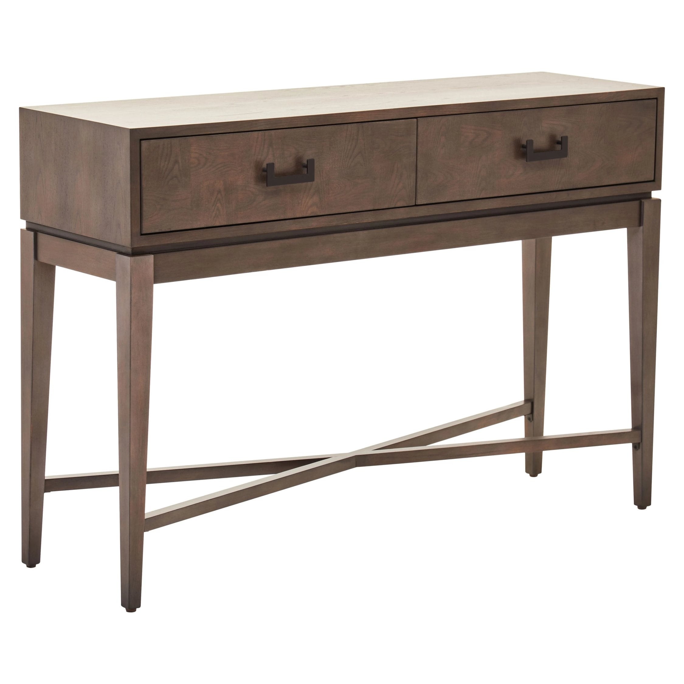 Burford Antique Grey 2 Drawer Console Table