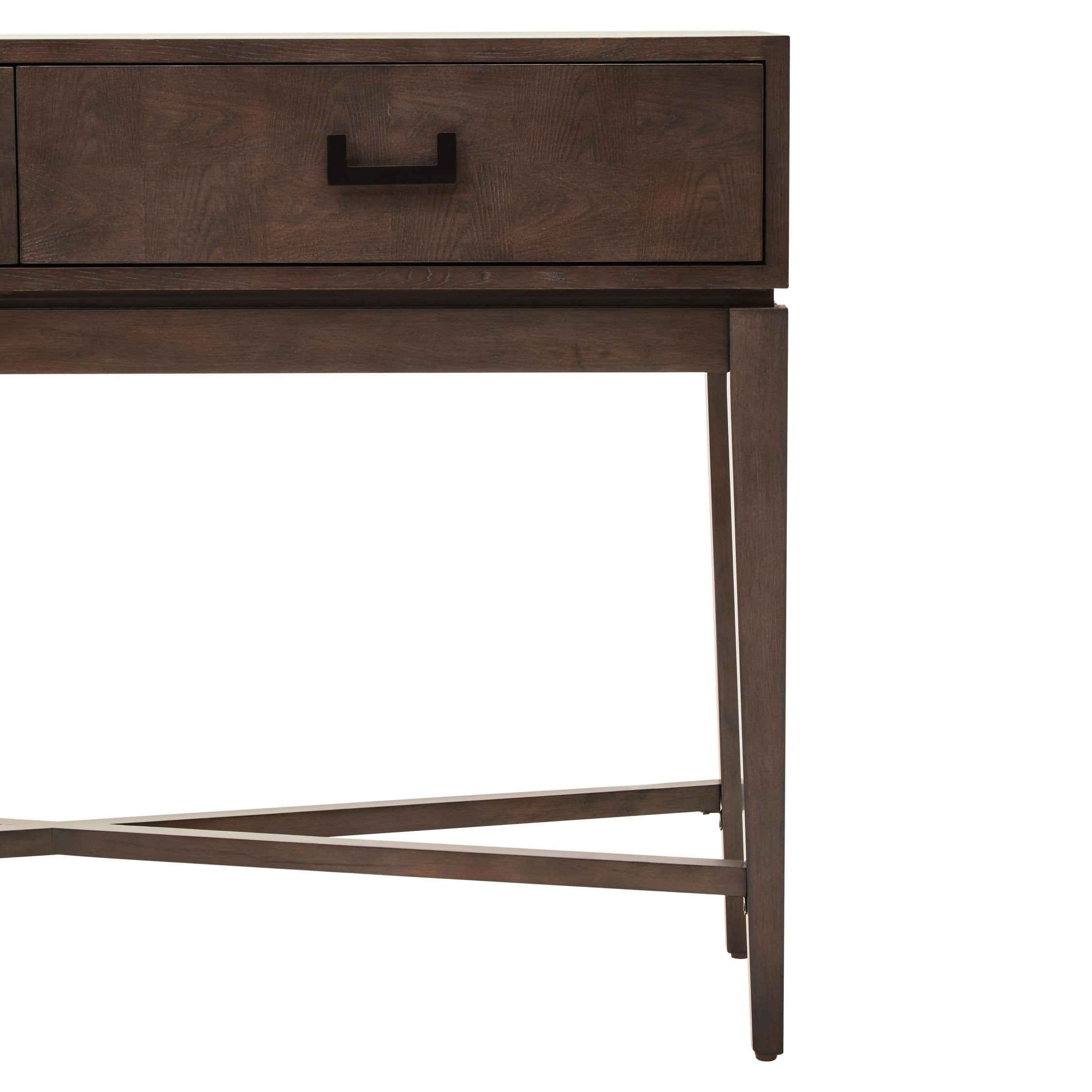 Burford Antique Grey 2 Drawer Console Table