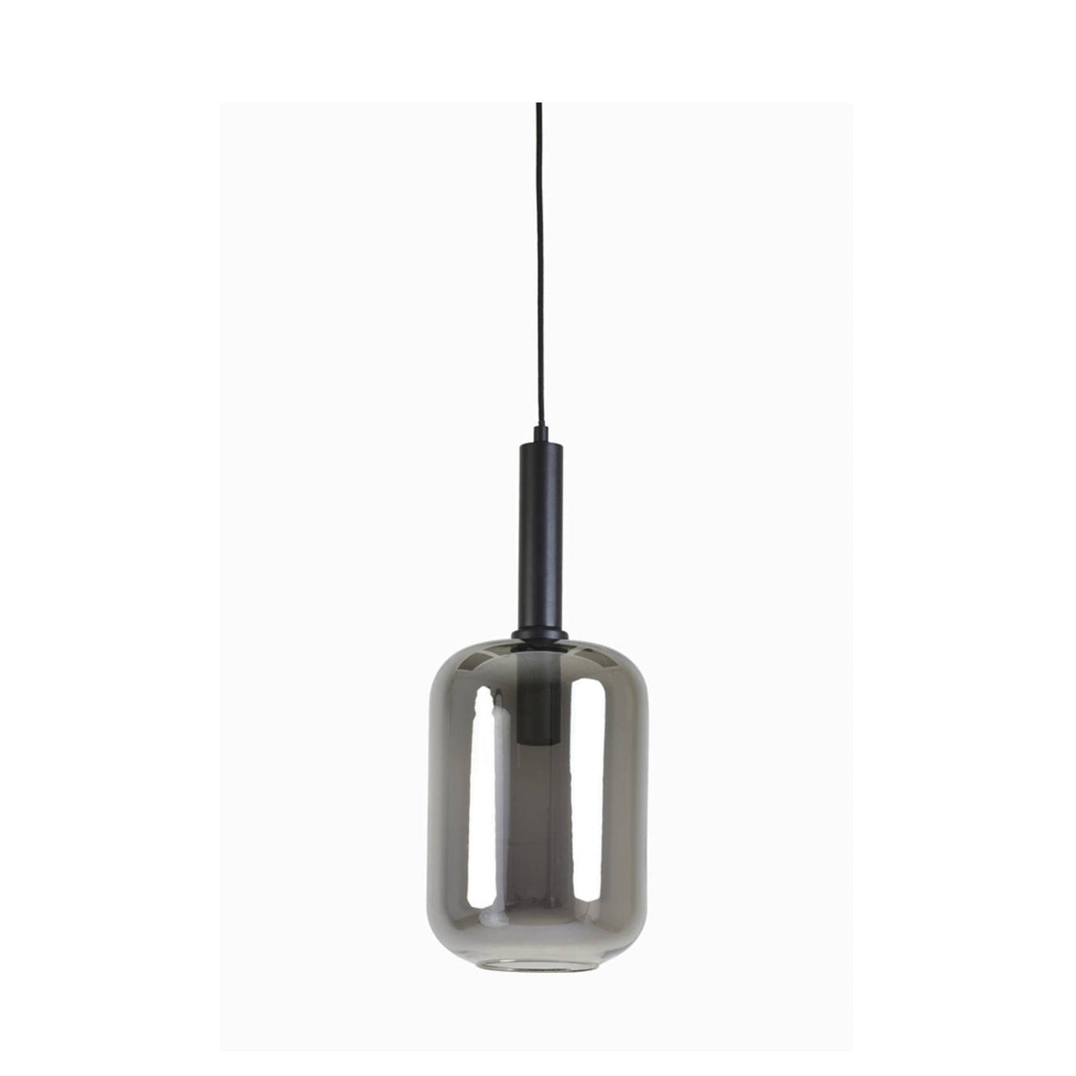 Lekar Black & Smoked Glass Pendant Light