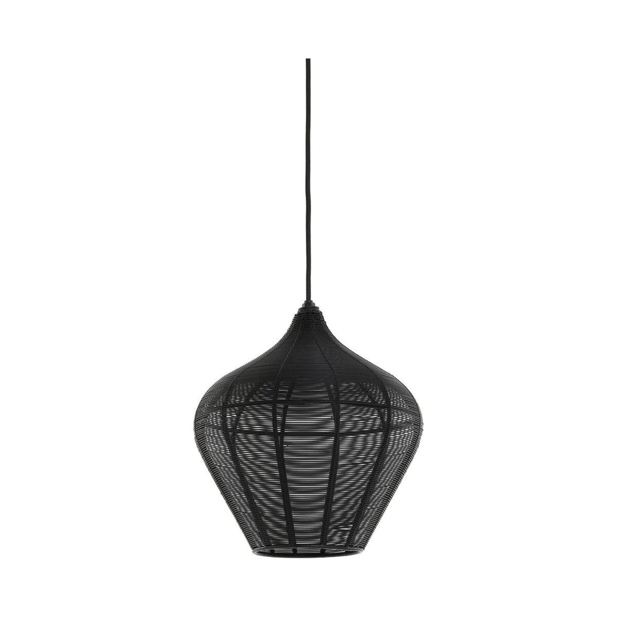 Alvaro Matt Black Metal Pendant Light 27cm