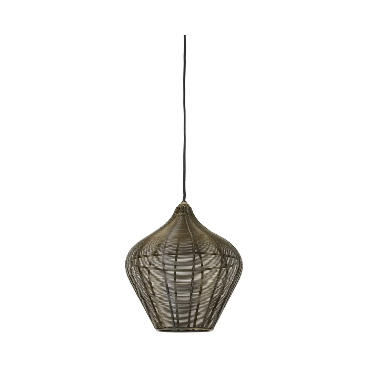 Alvaro Antique Bronze Metal Pendant Light 27cm