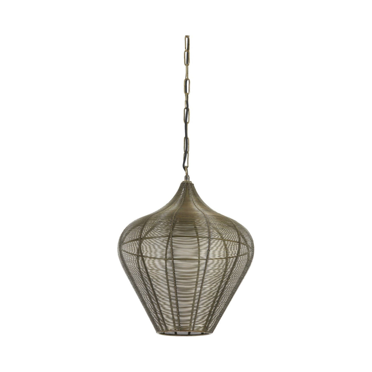 Alvaro Antique Bronze Metal Pendant Light 36cm